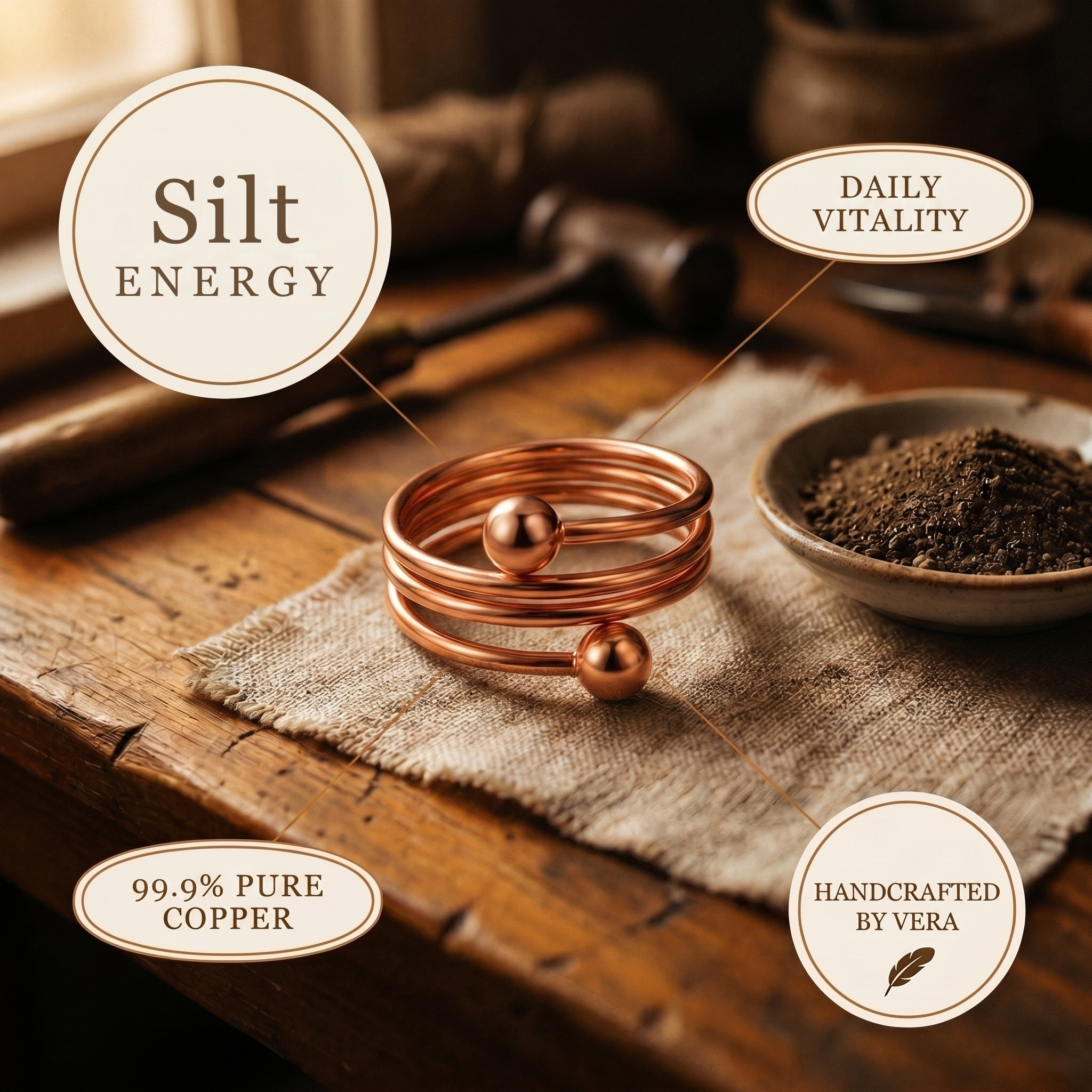 Maria's Silt Copper Ring