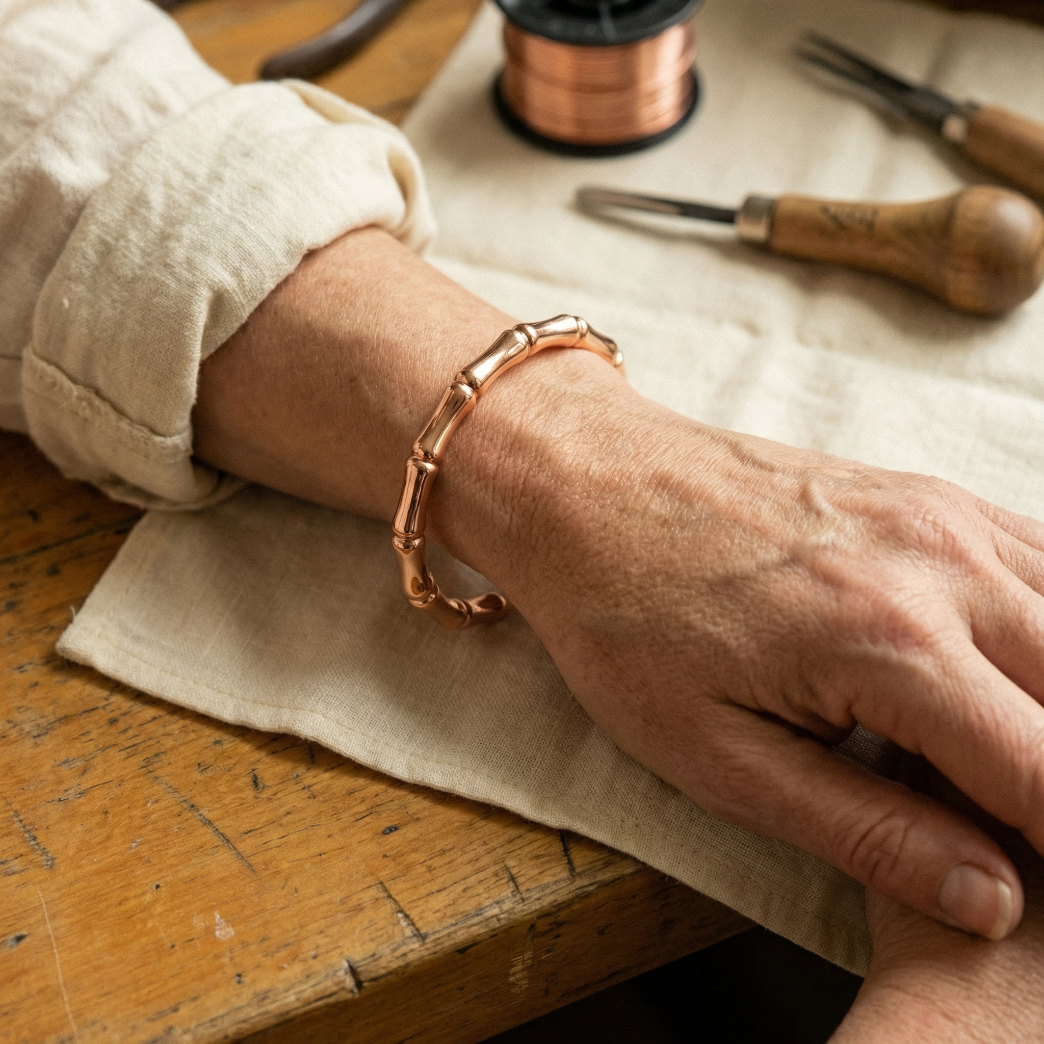 Maria's Grove Copper Bracelet
