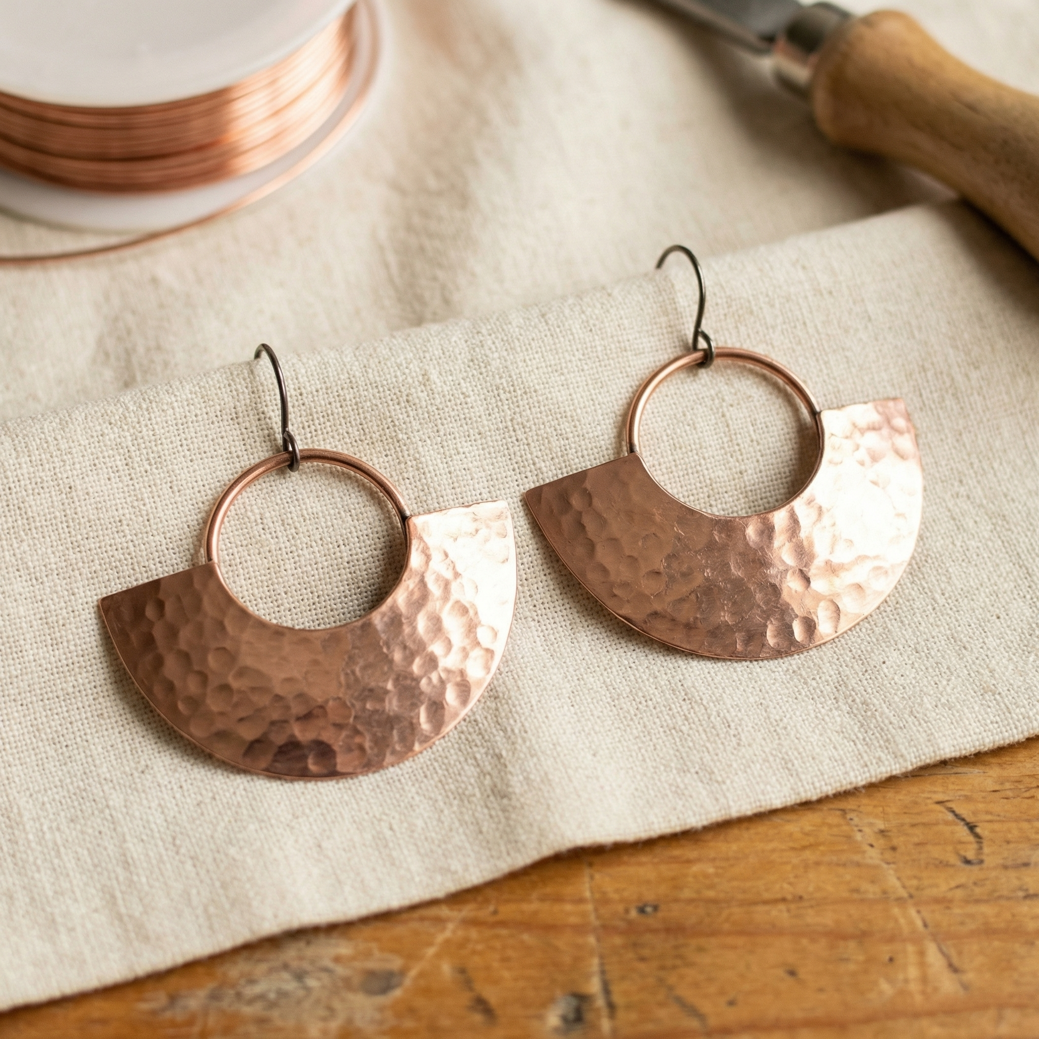 Maria's Sol Copper Earrings