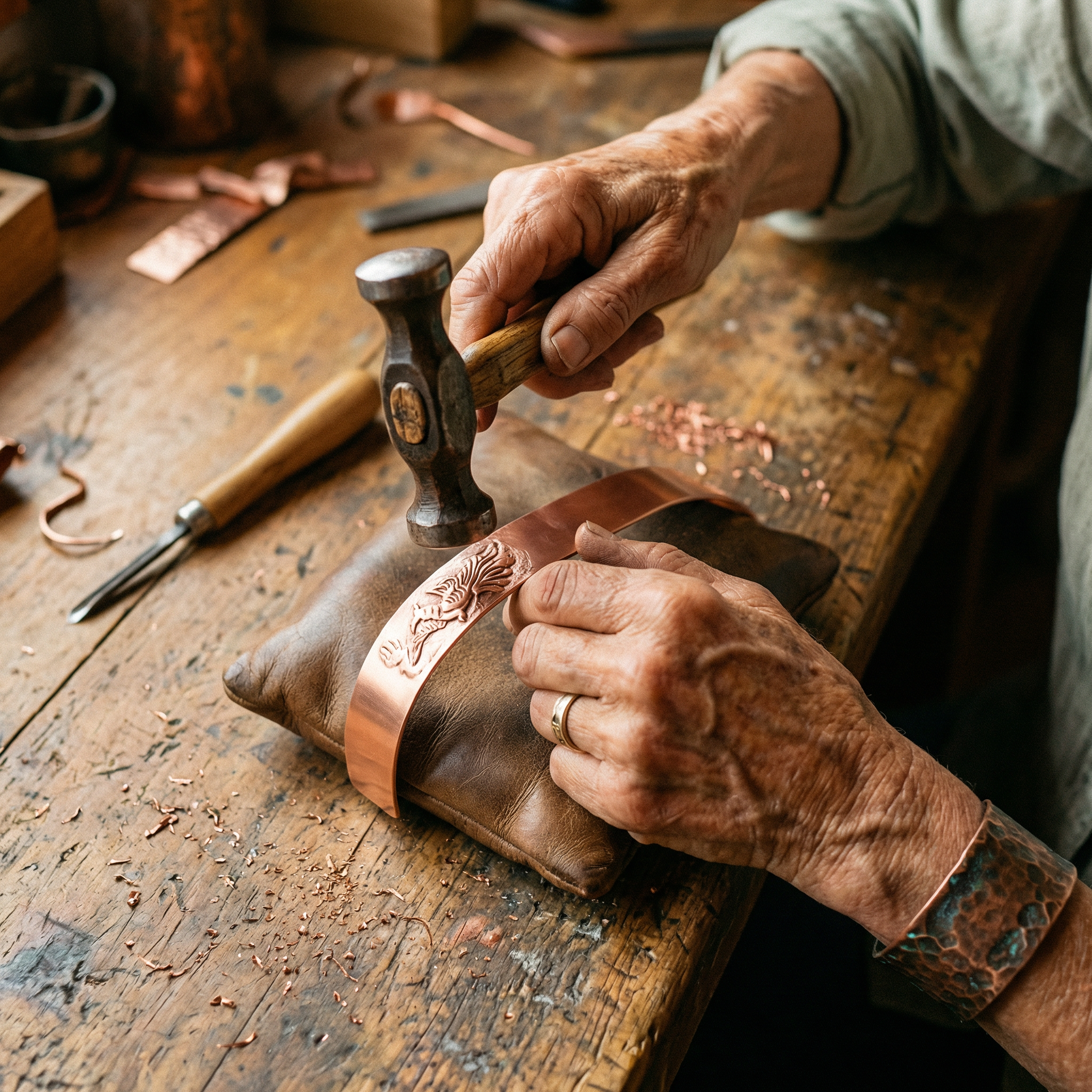Maria's Loam Copper Bracelet