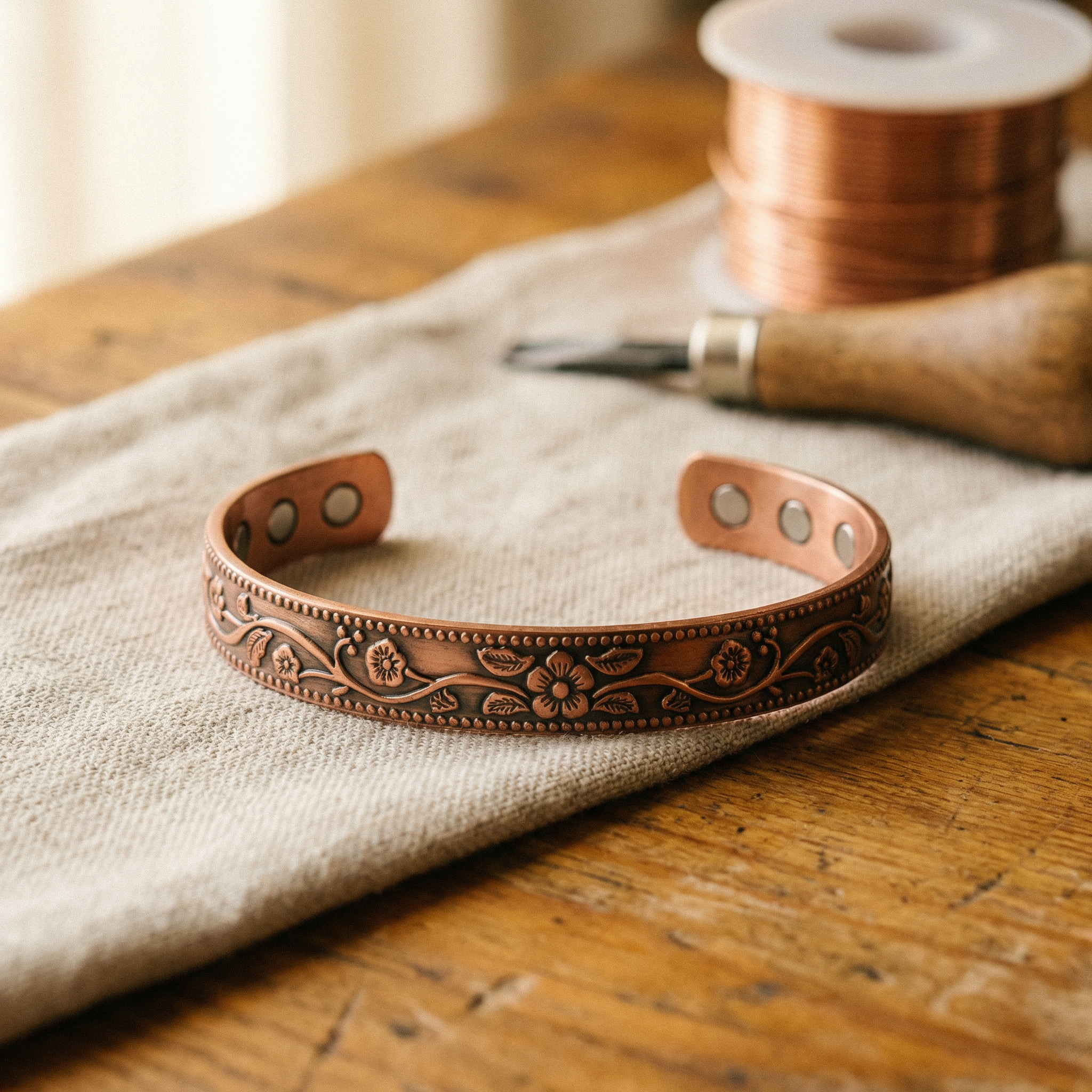 Maria's Knell Copper Bracelet