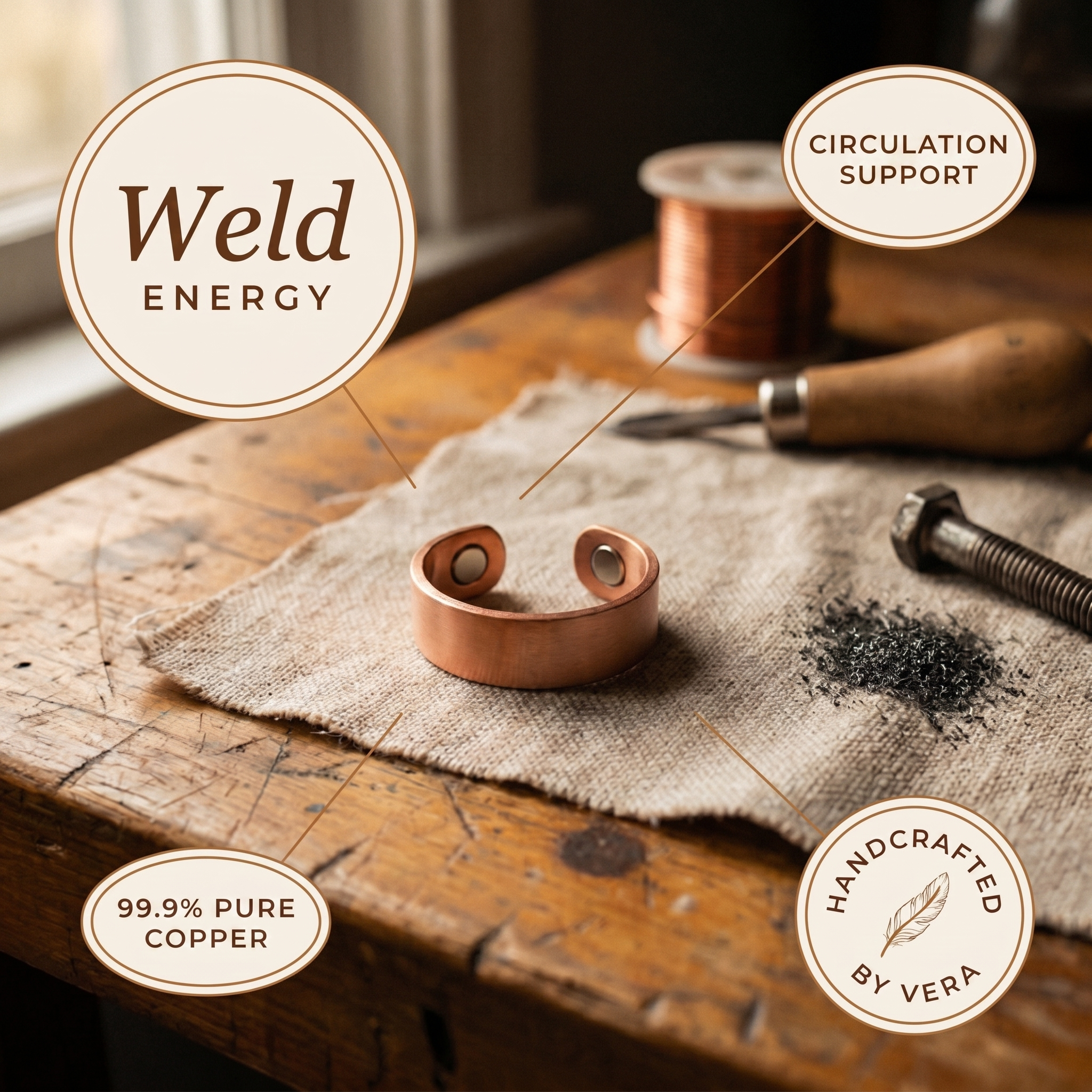 Maria's Weld Copper Ring