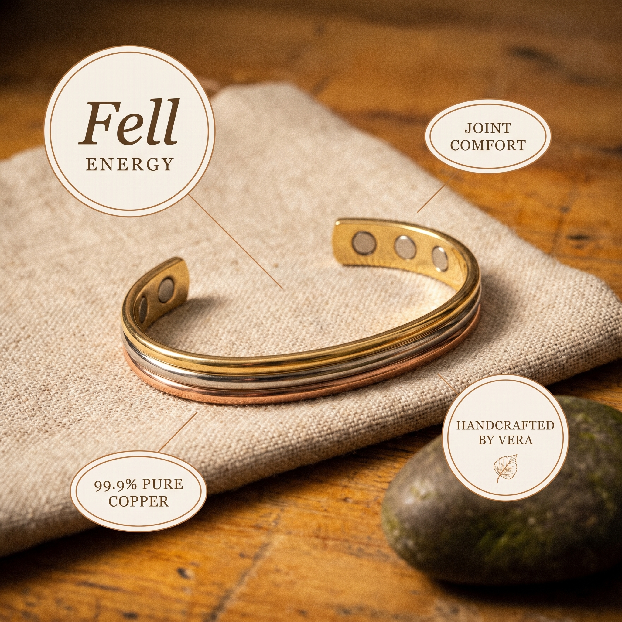 Maria's Fell Copper Bracelet