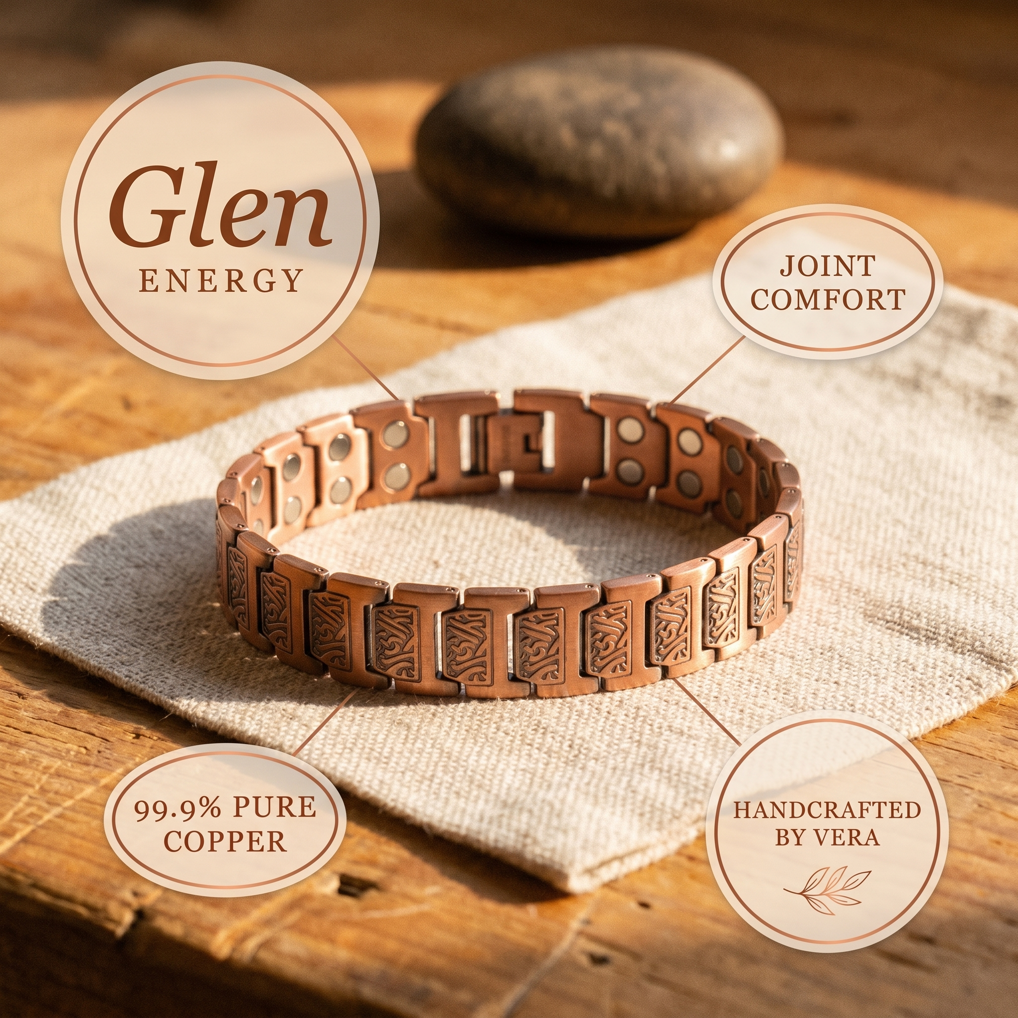 Maria's Glen Men's Copper Bracelet