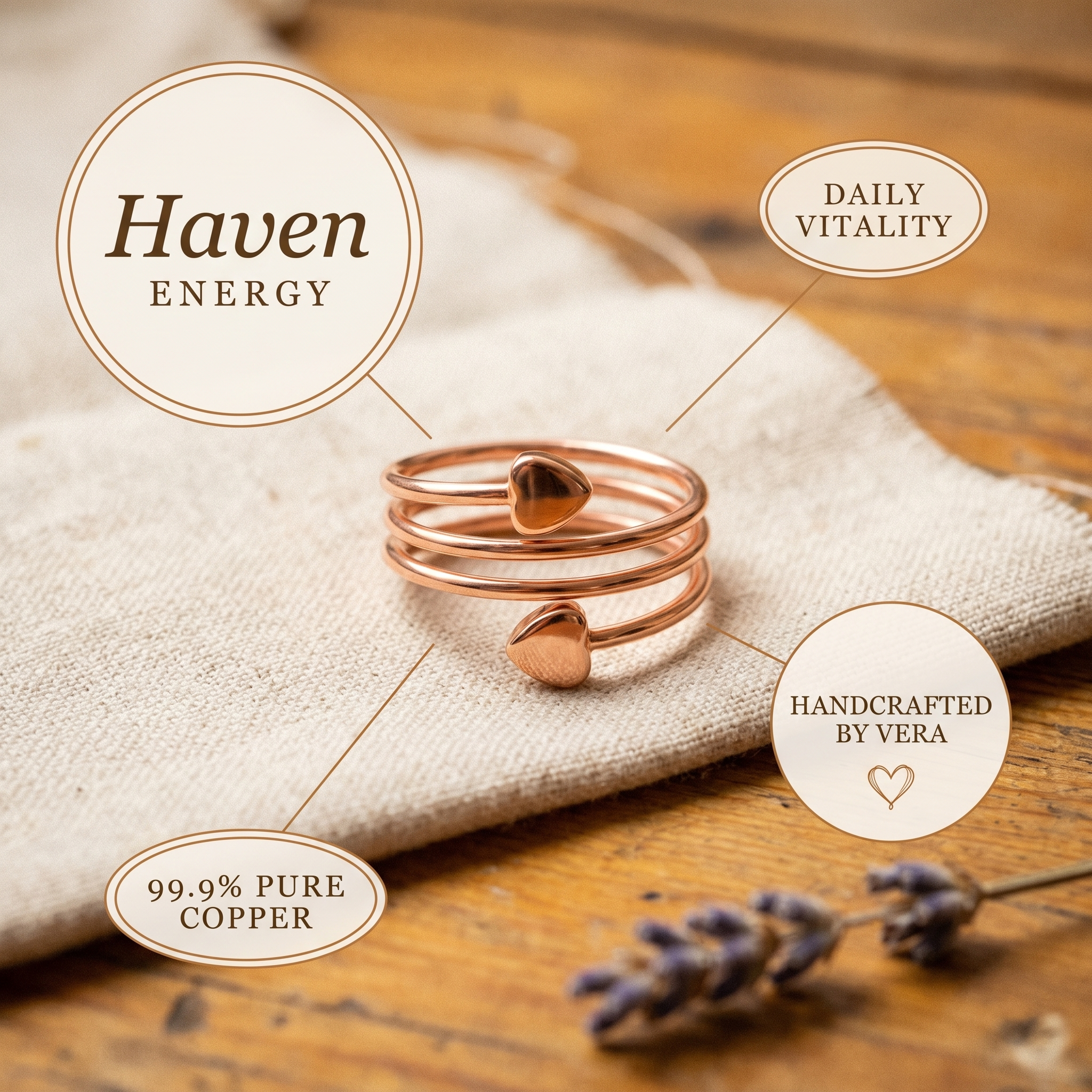 Maria's Haven Copper Ring