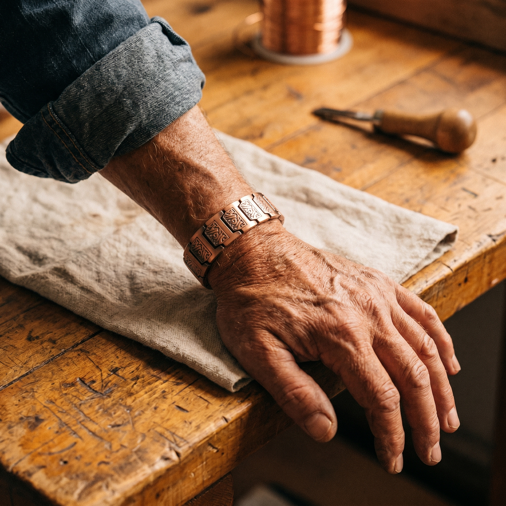 Maria's Glen Men's Copper Bracelet
