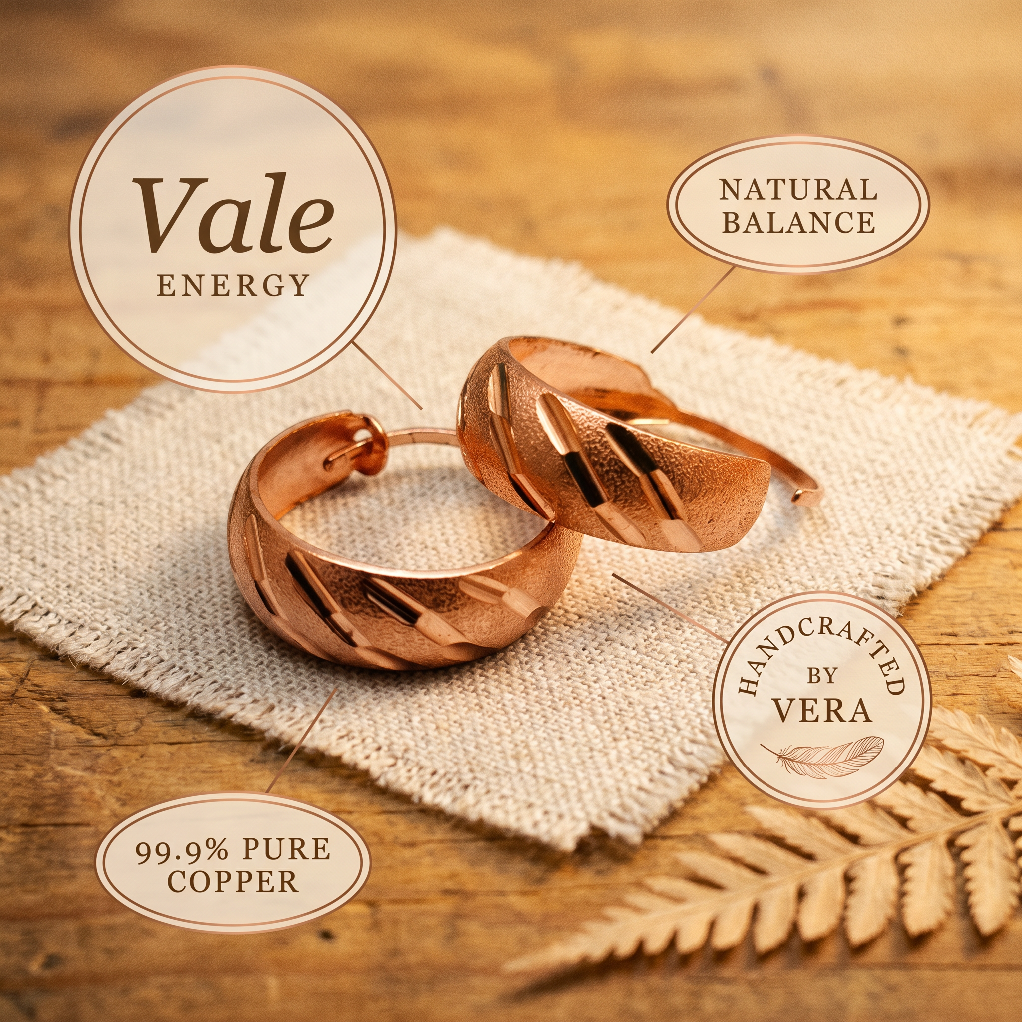 Maria's Vale Copper Earrings