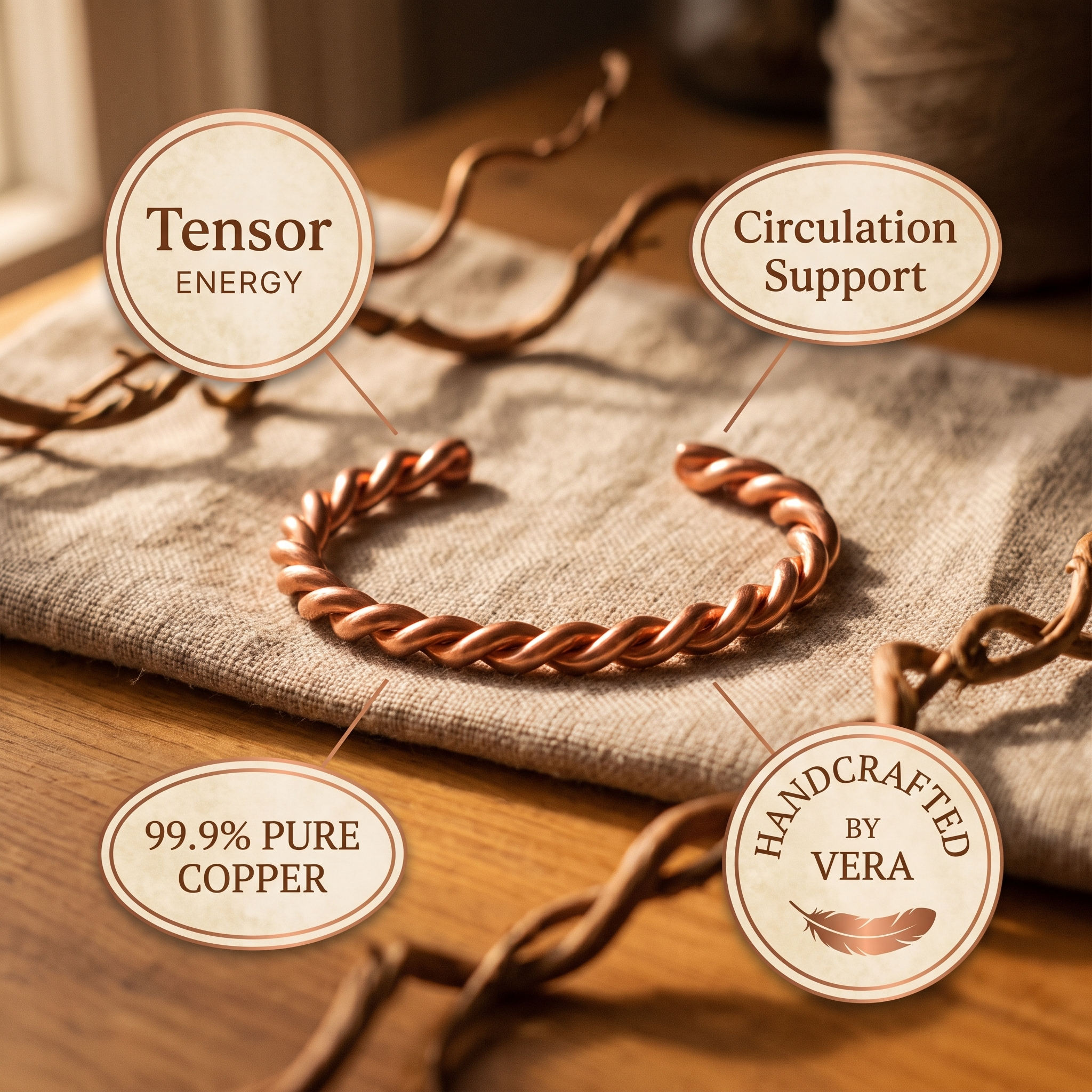 Maria's Tensor Copper Bracelet
