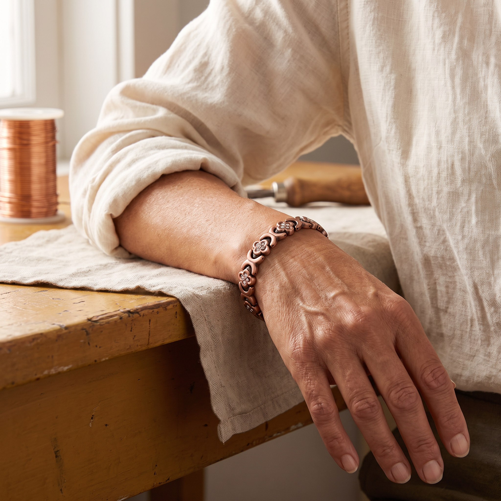 Maria's Keel Copper Bracelet