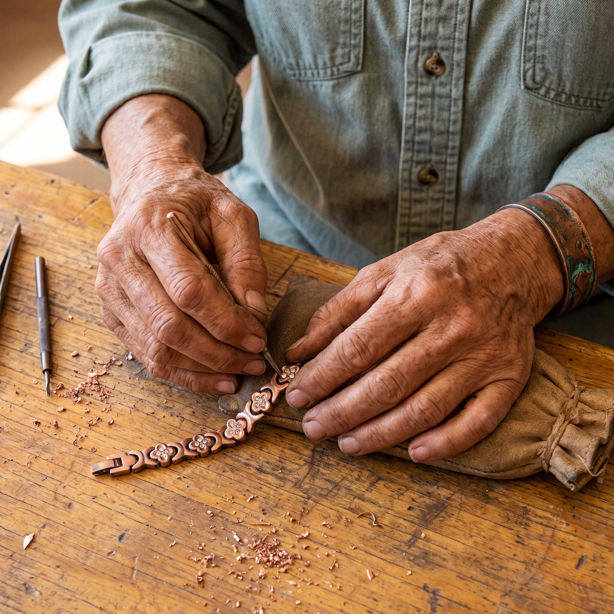 Maria's Keel Copper Bracelet