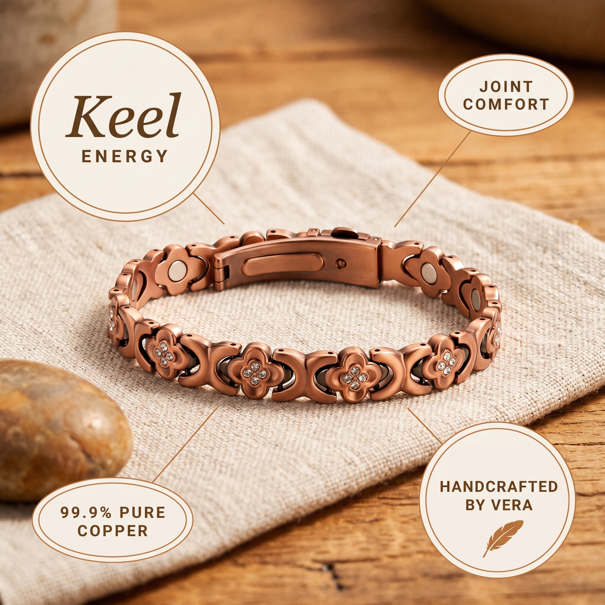 Maria's Keel Copper Bracelet