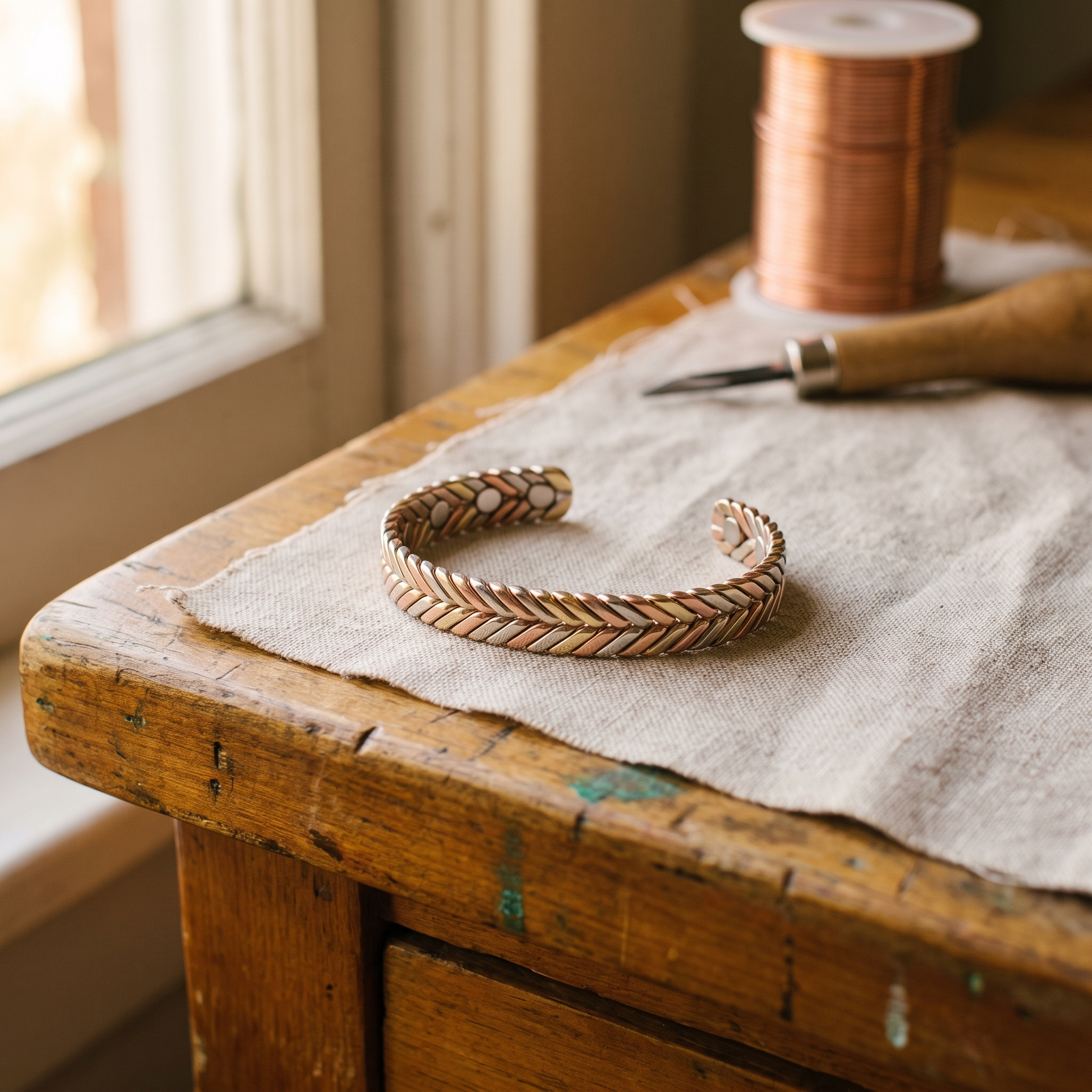 Maria's Copse Copper Bracelet