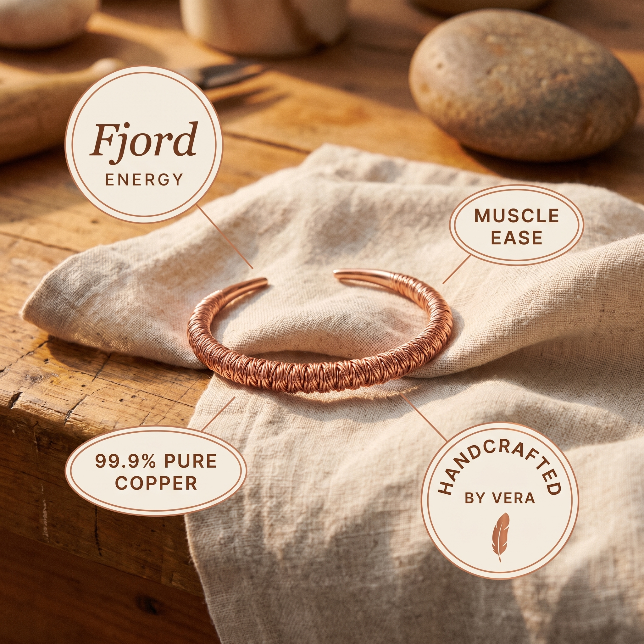 Maria's Fjord Copper Cuff