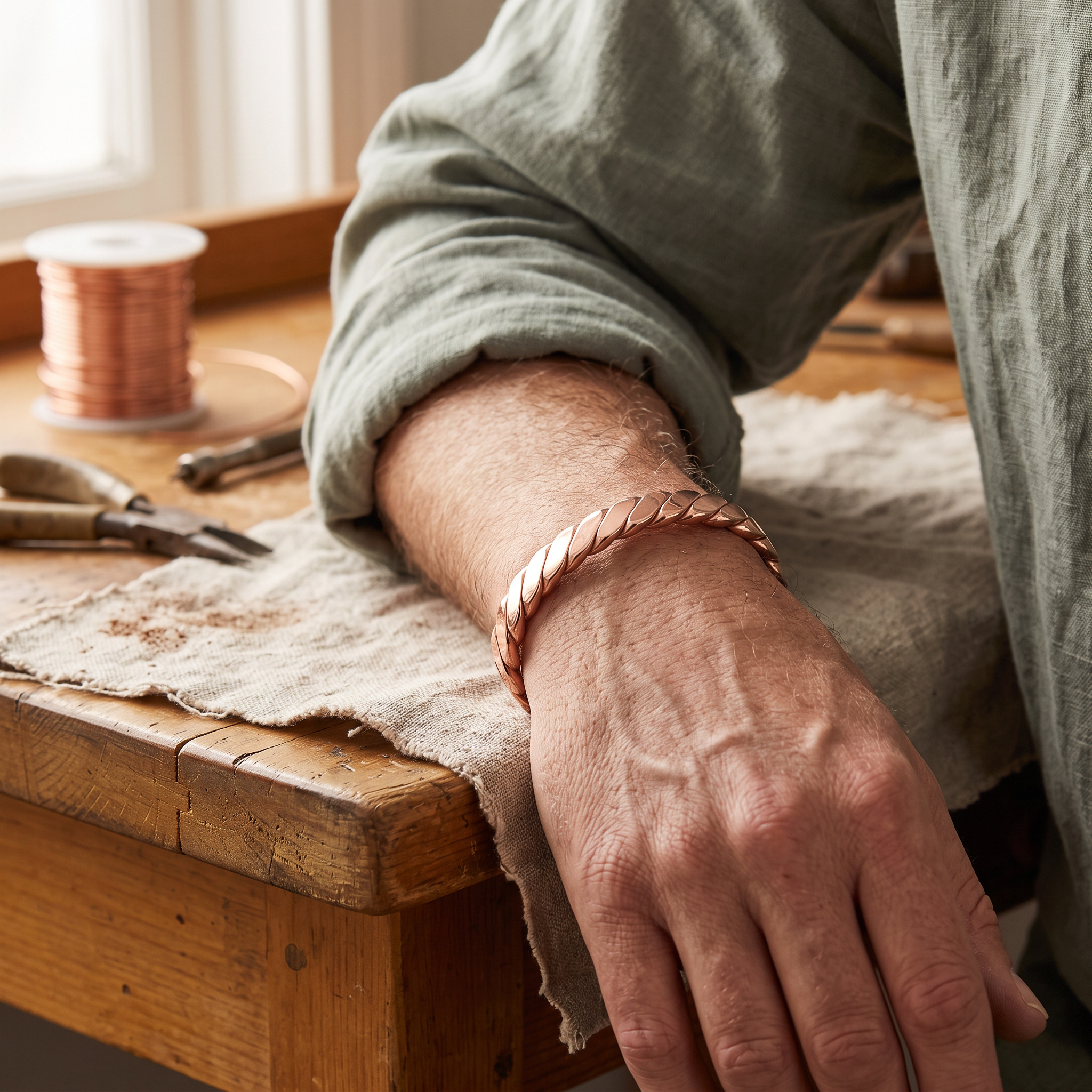 Maria's Bough Copper Bracelet