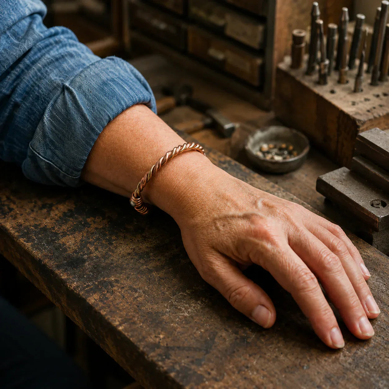Maria's River Copper Bracelet