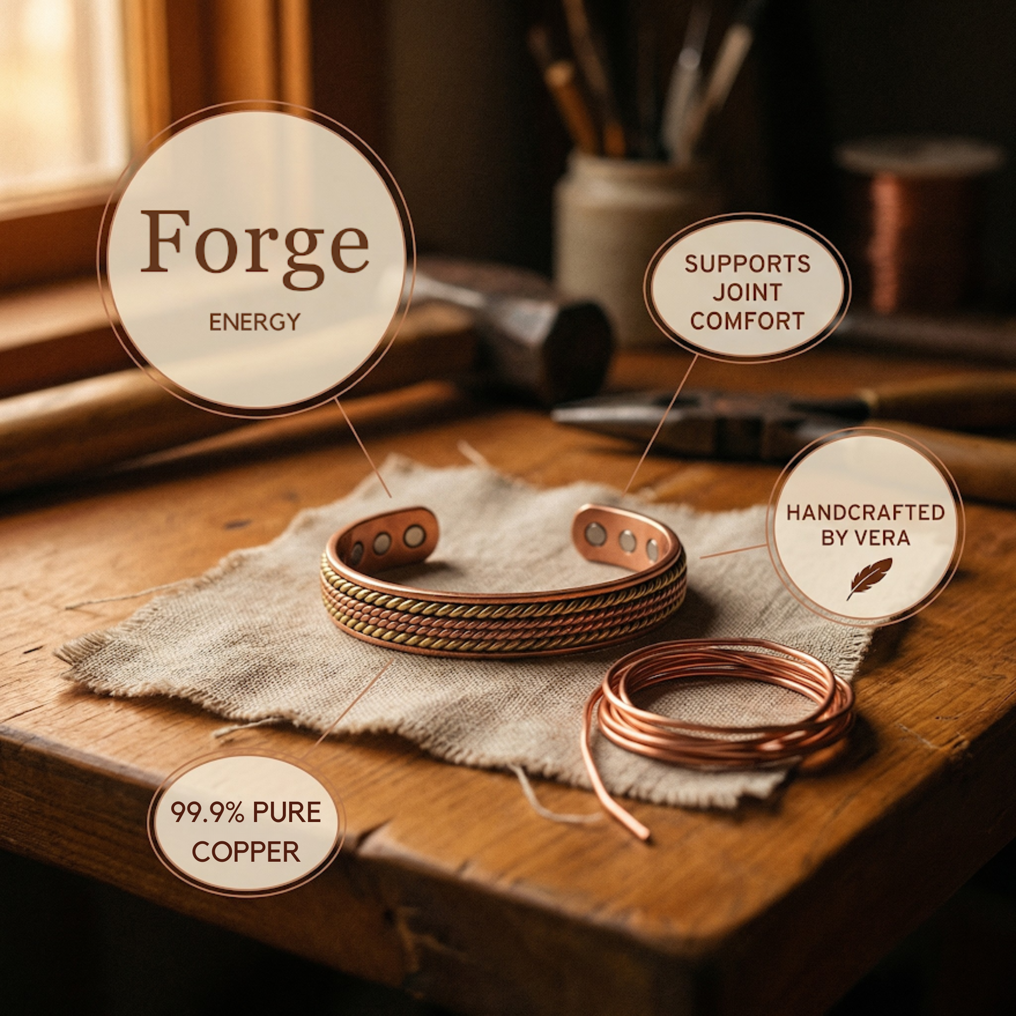 Maria's Forge Copper Bracelet