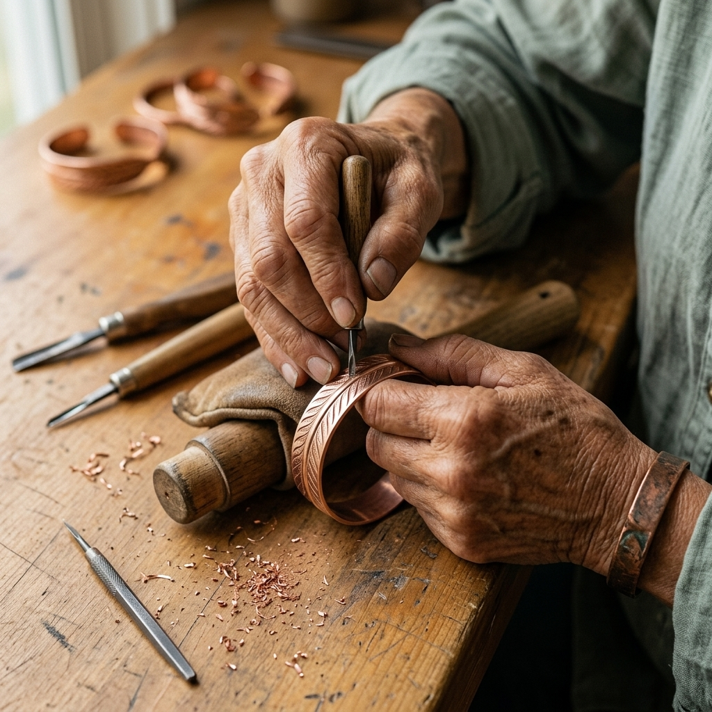 Maria's Root Copper Bracelet