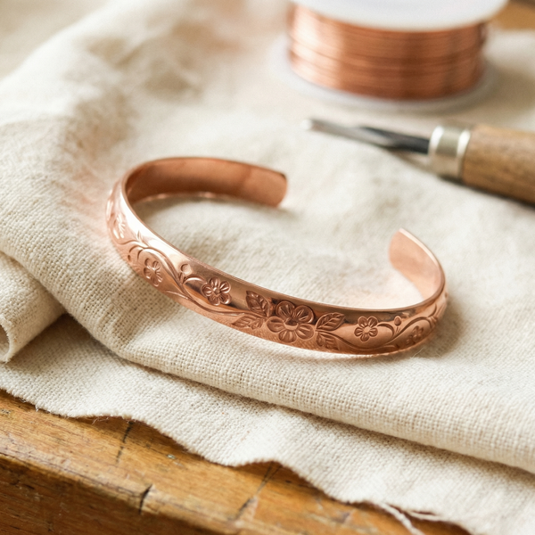 Maria's Bloom Copper Bracelet