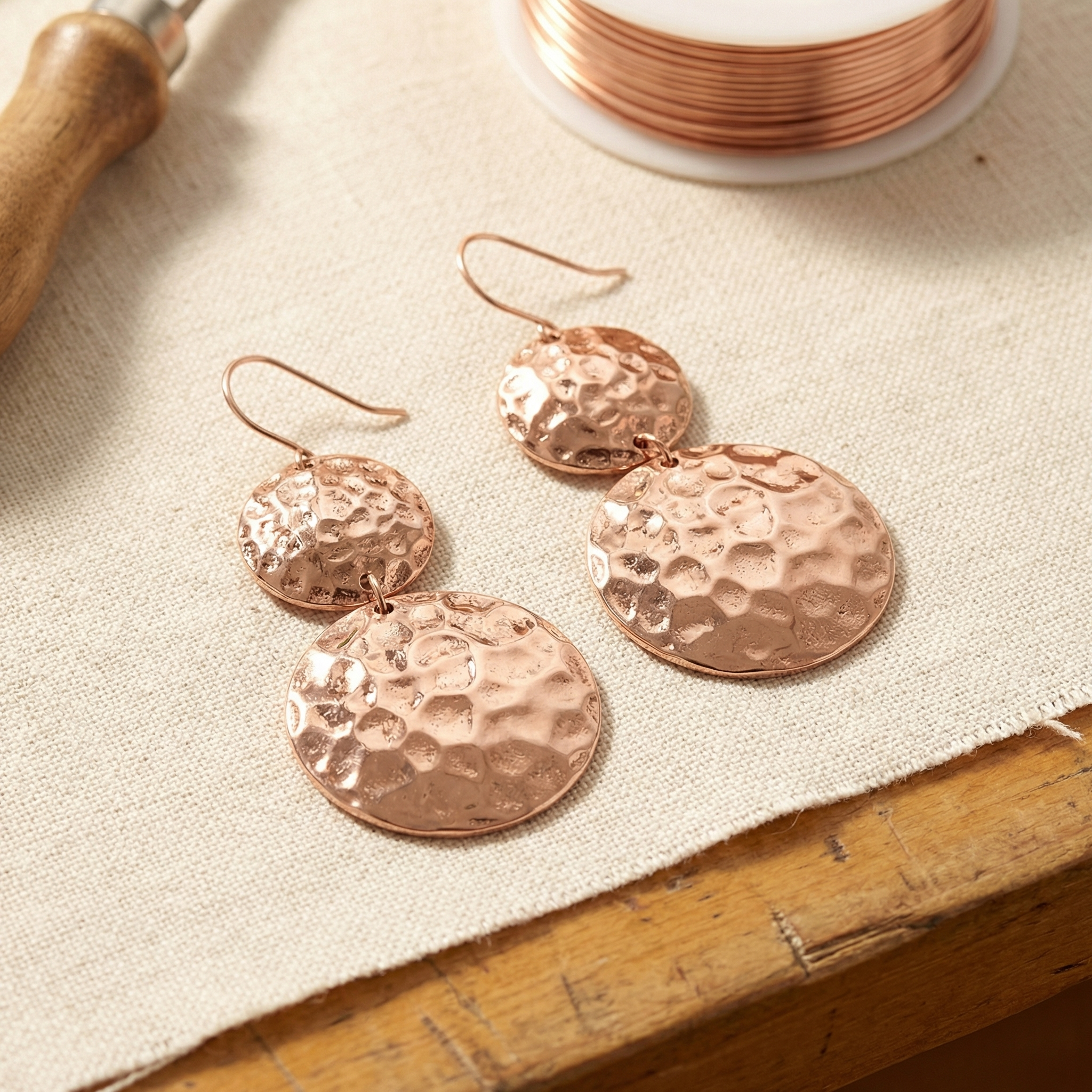 Maria's Solstice Copper Earrings