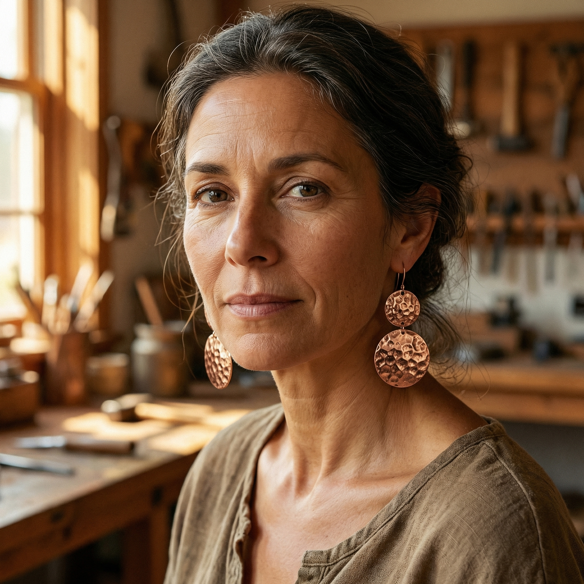 Maria's Solstice Copper Earrings