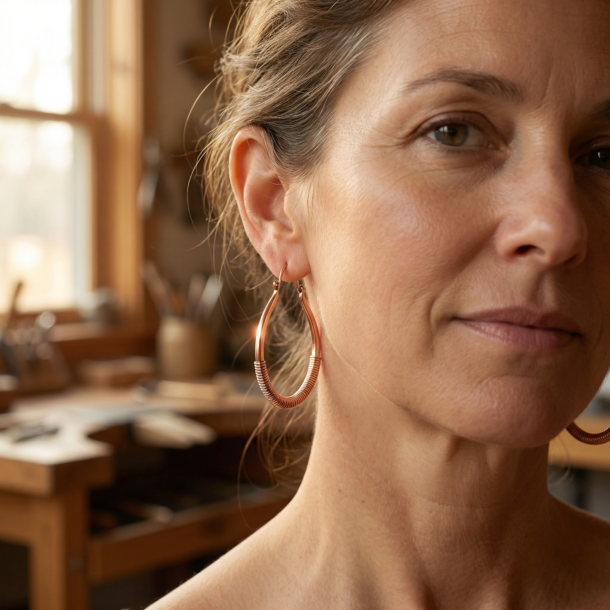 Maria's Creek Copper Earrings