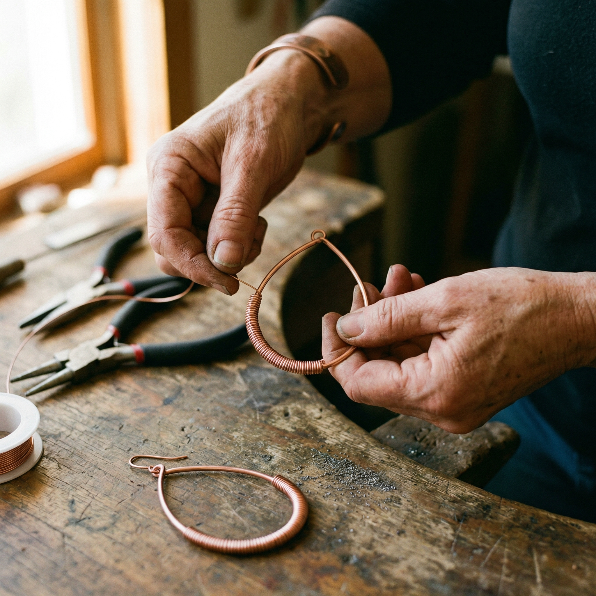 Maria's Creek Copper Earrings