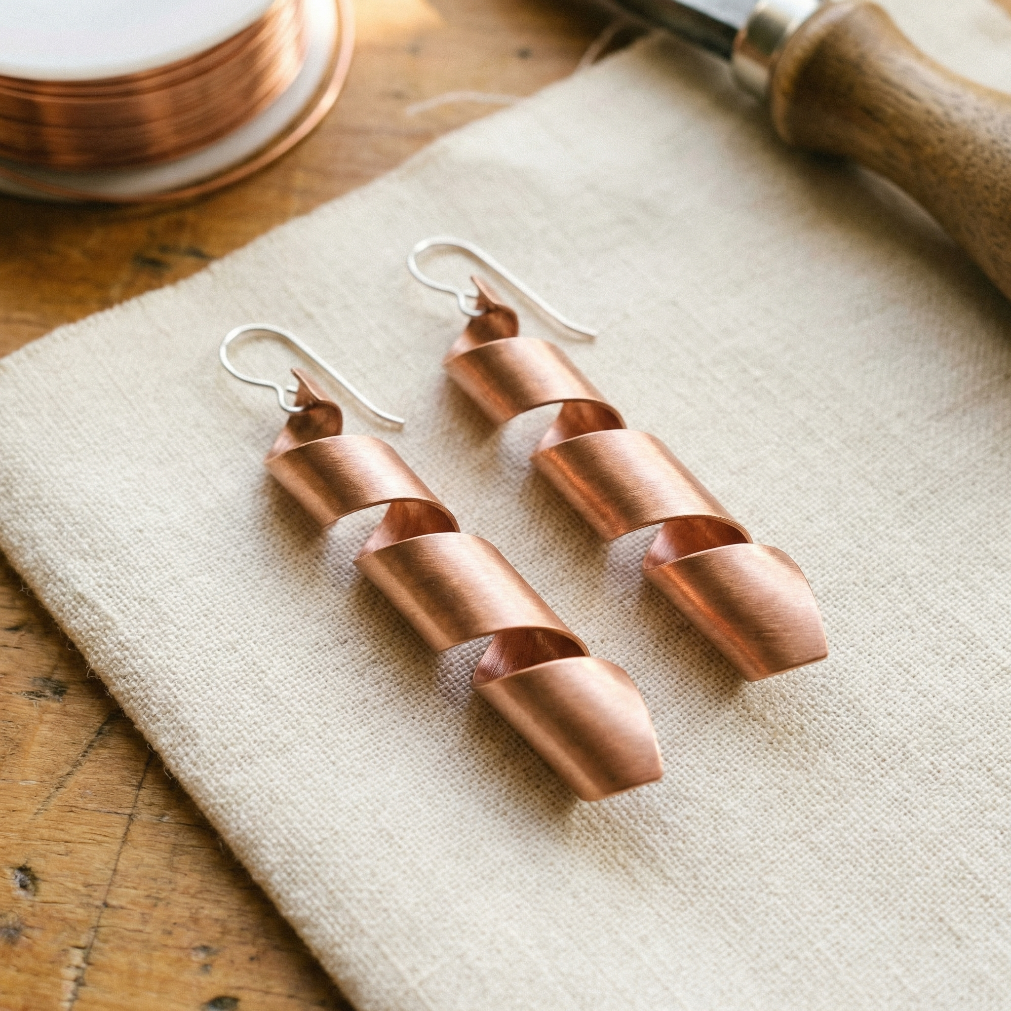 Maria's Dusk Copper Earrings