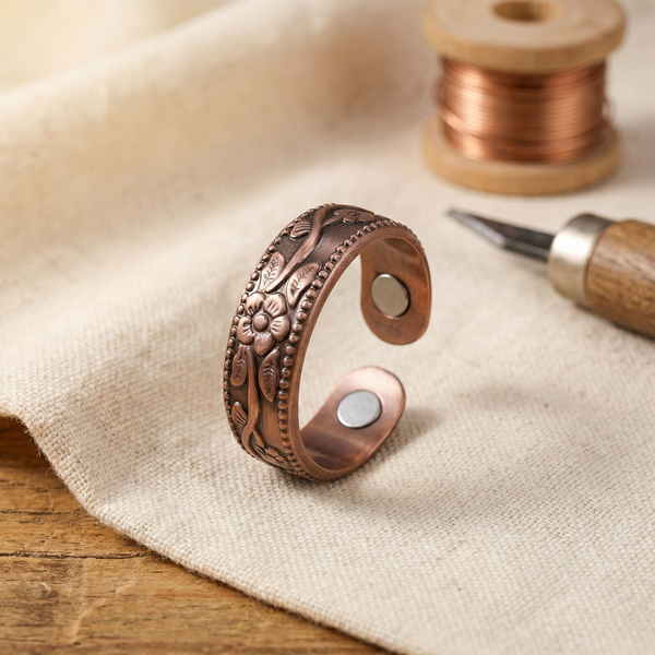 Maria's Petal Copper Ring