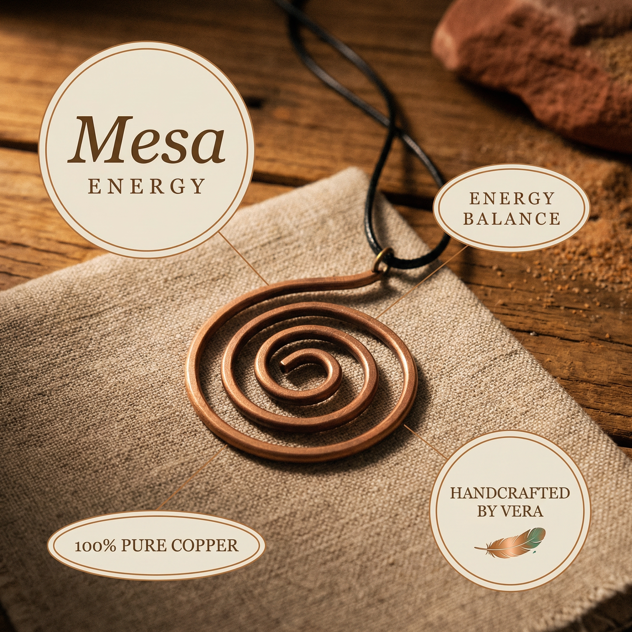 Maria's Mesa Copper Necklace