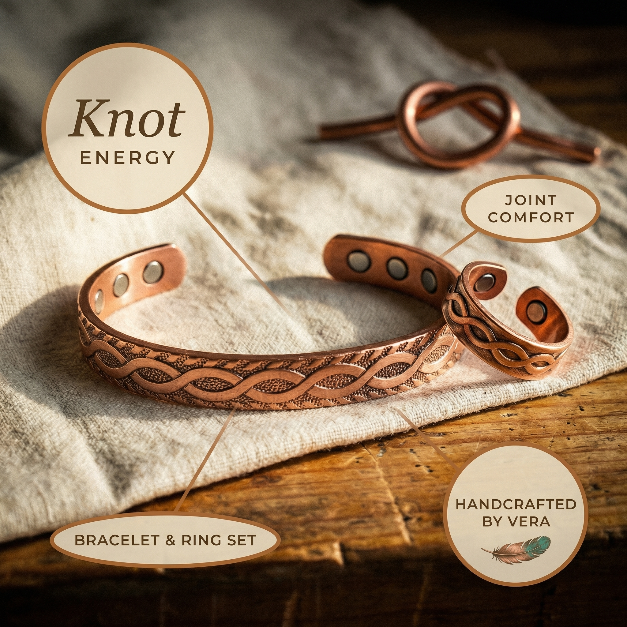 Maria's Knot Copper Set