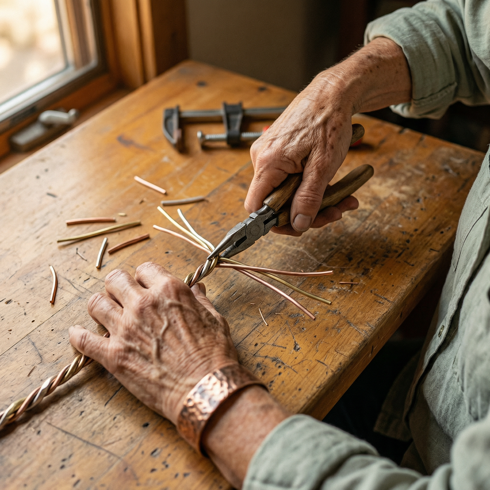 Maria's Stone Copper Bracelet