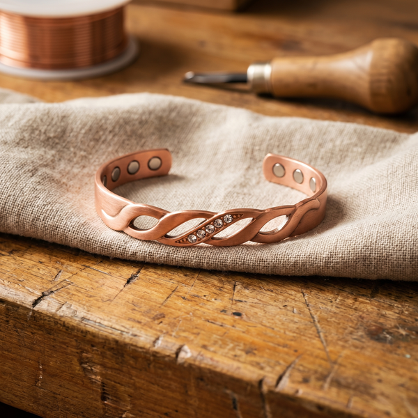 Maria's Seam Copper Bracelet