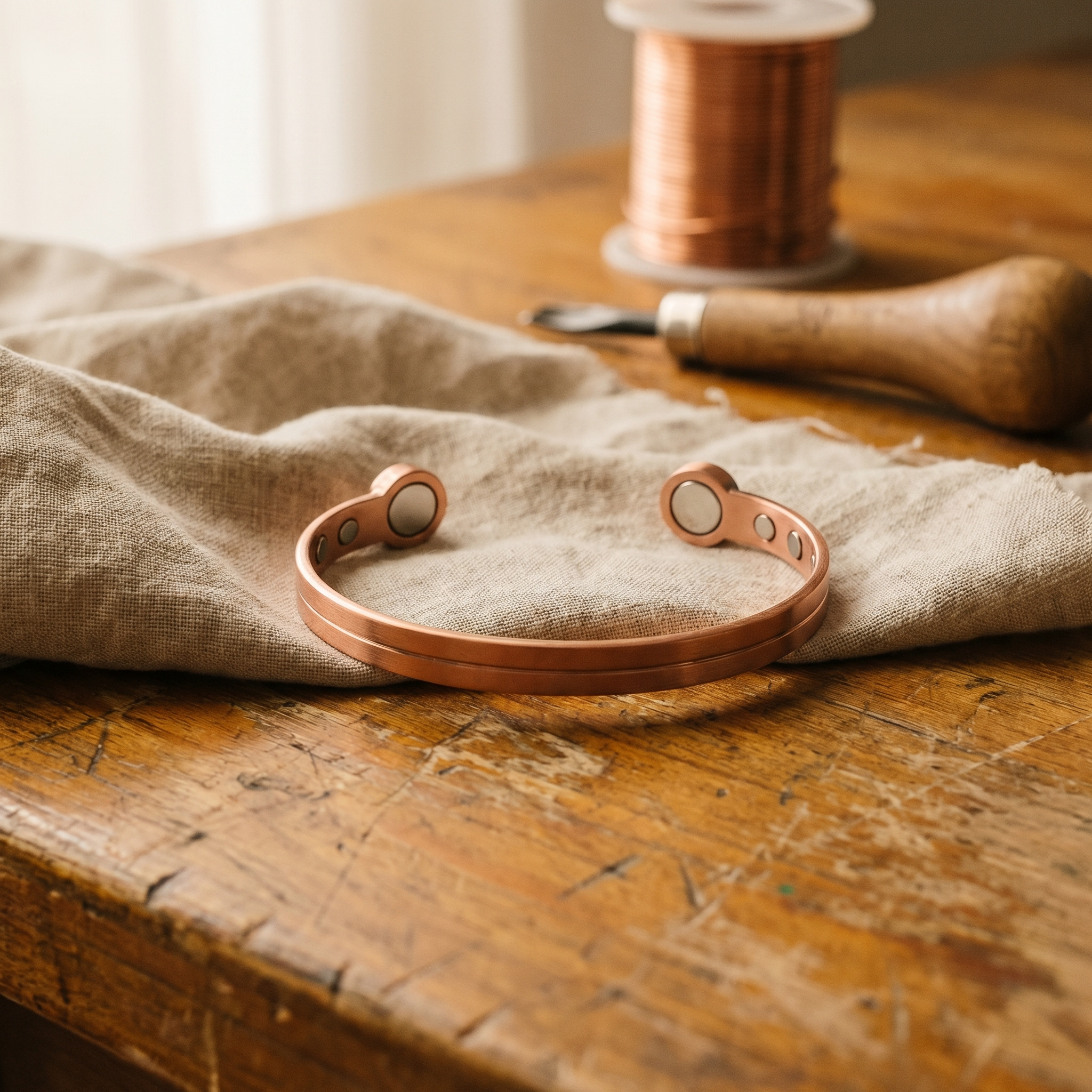 Maria's Wick Copper Bracelet