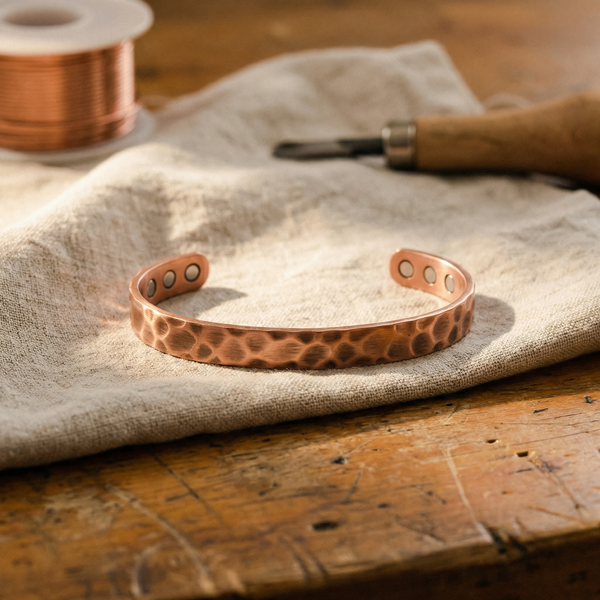 Maria's Furrow Copper Bracelet
