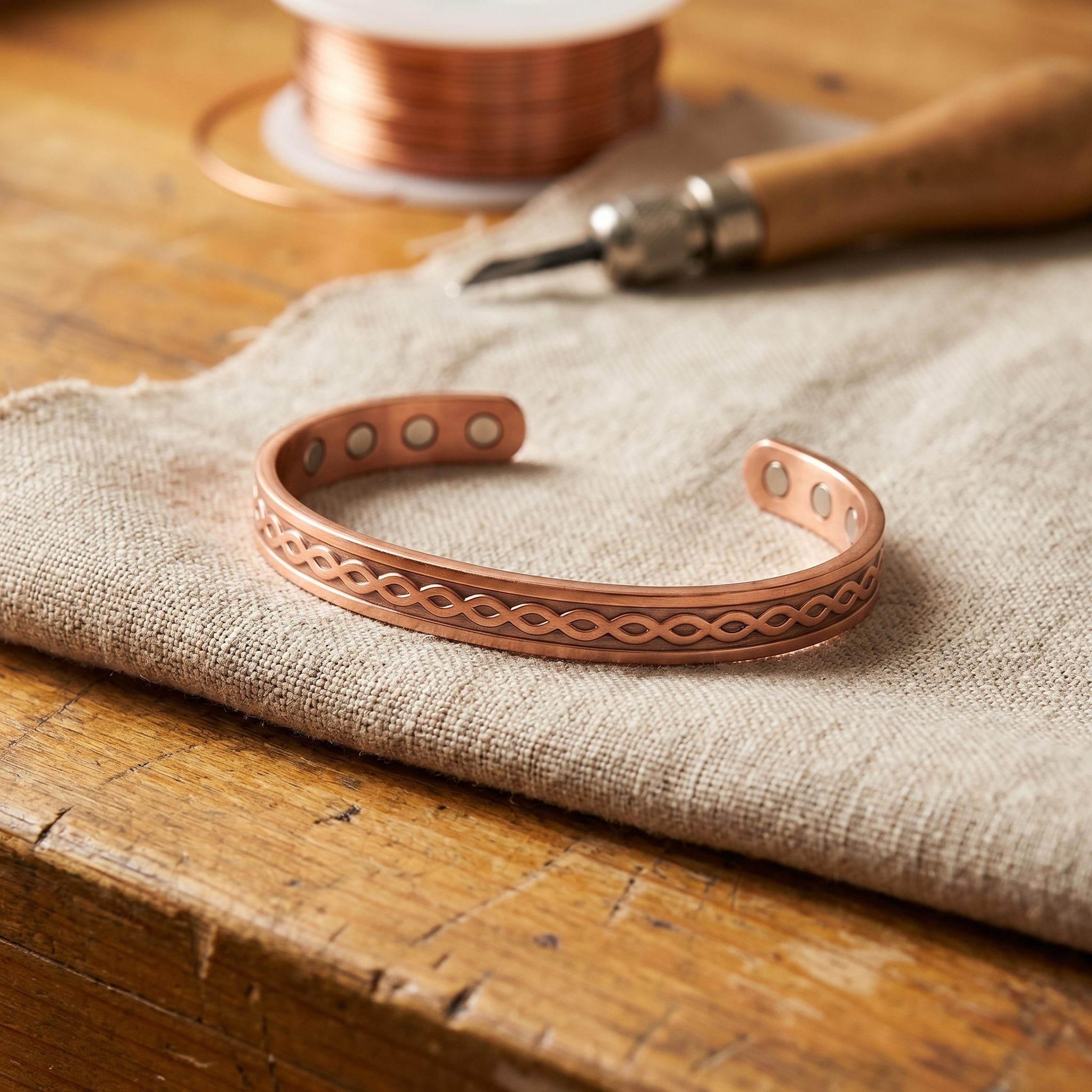 Maria's Current Copper Bracelet