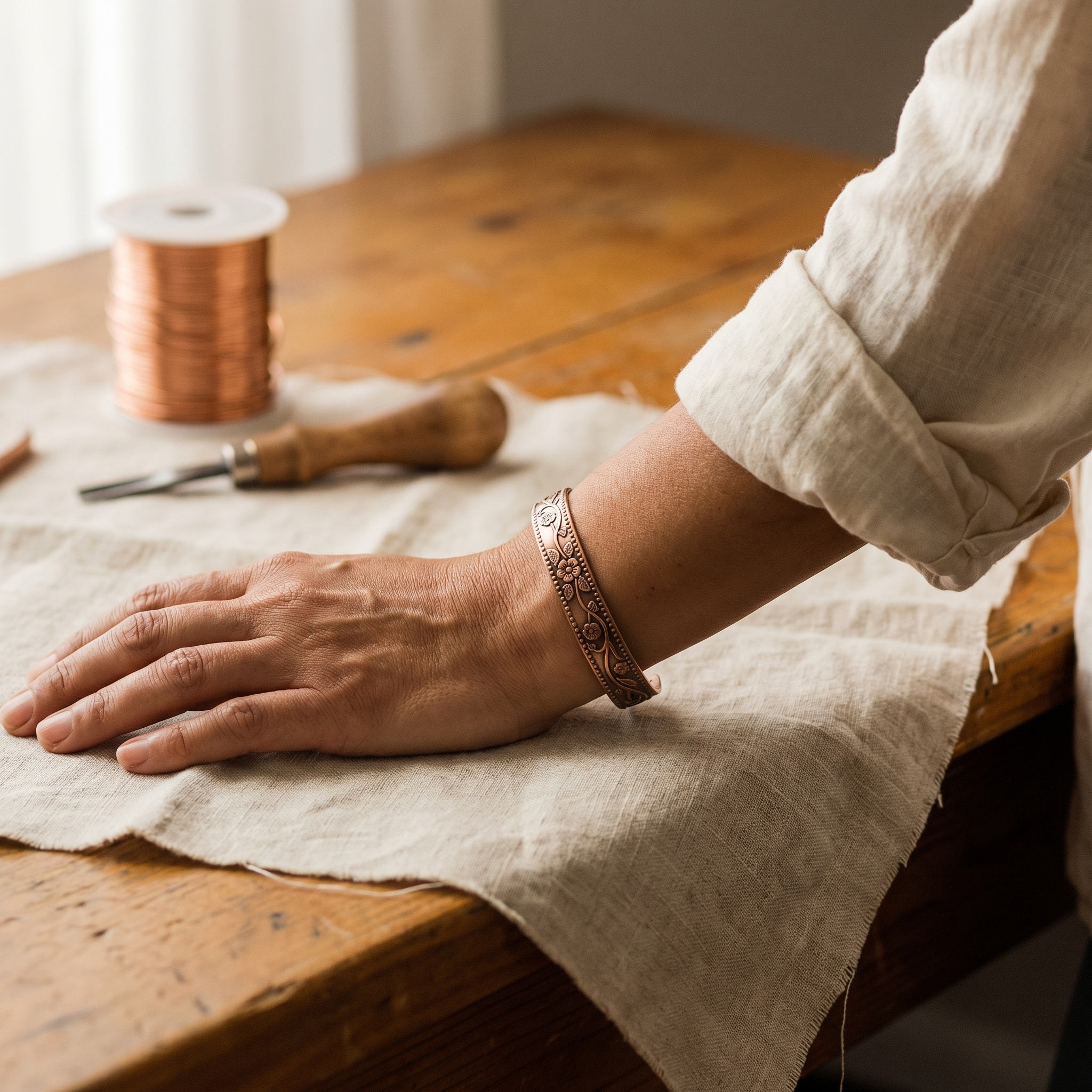 Maria's Knell Copper Bracelet