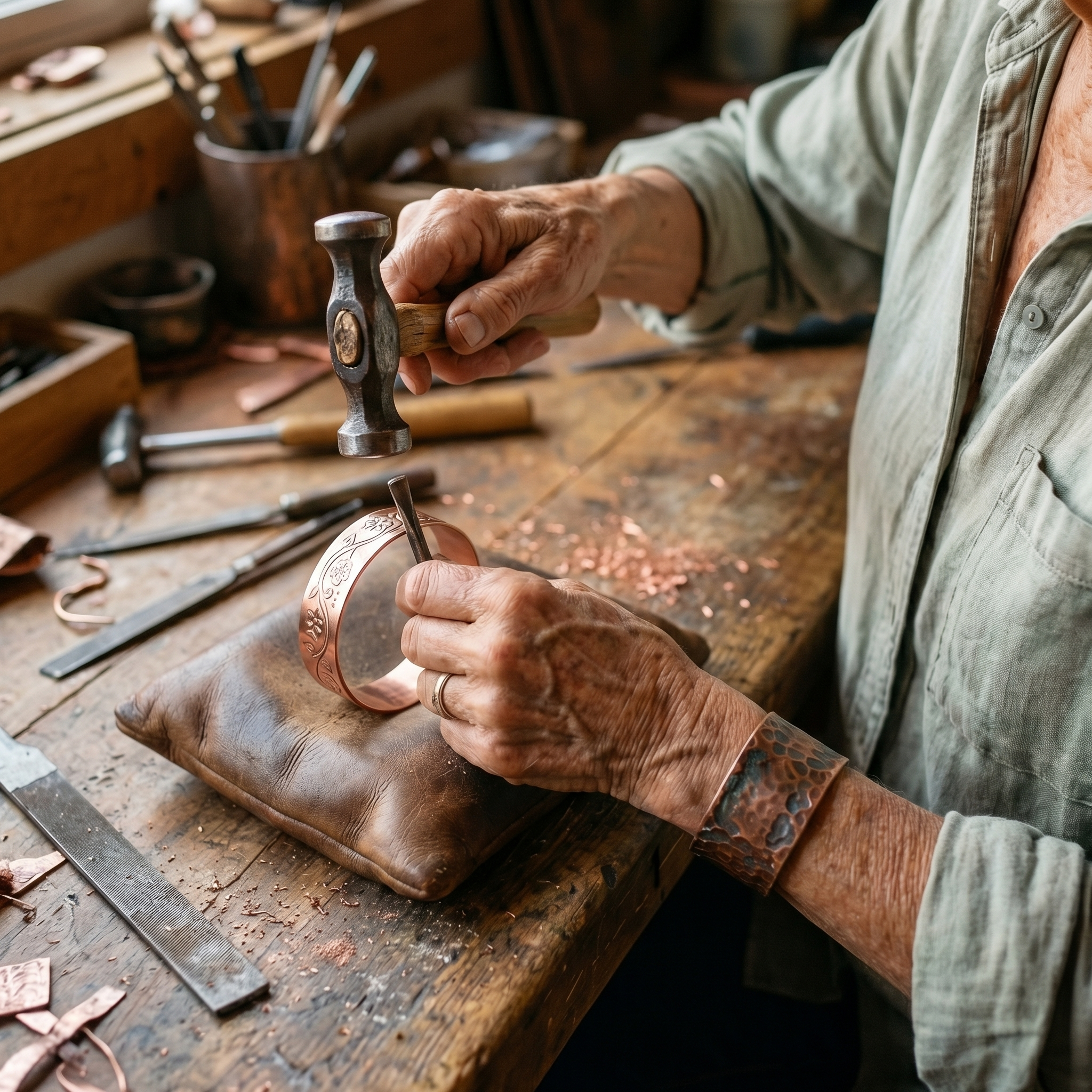 Maria's Knell Copper Bracelet