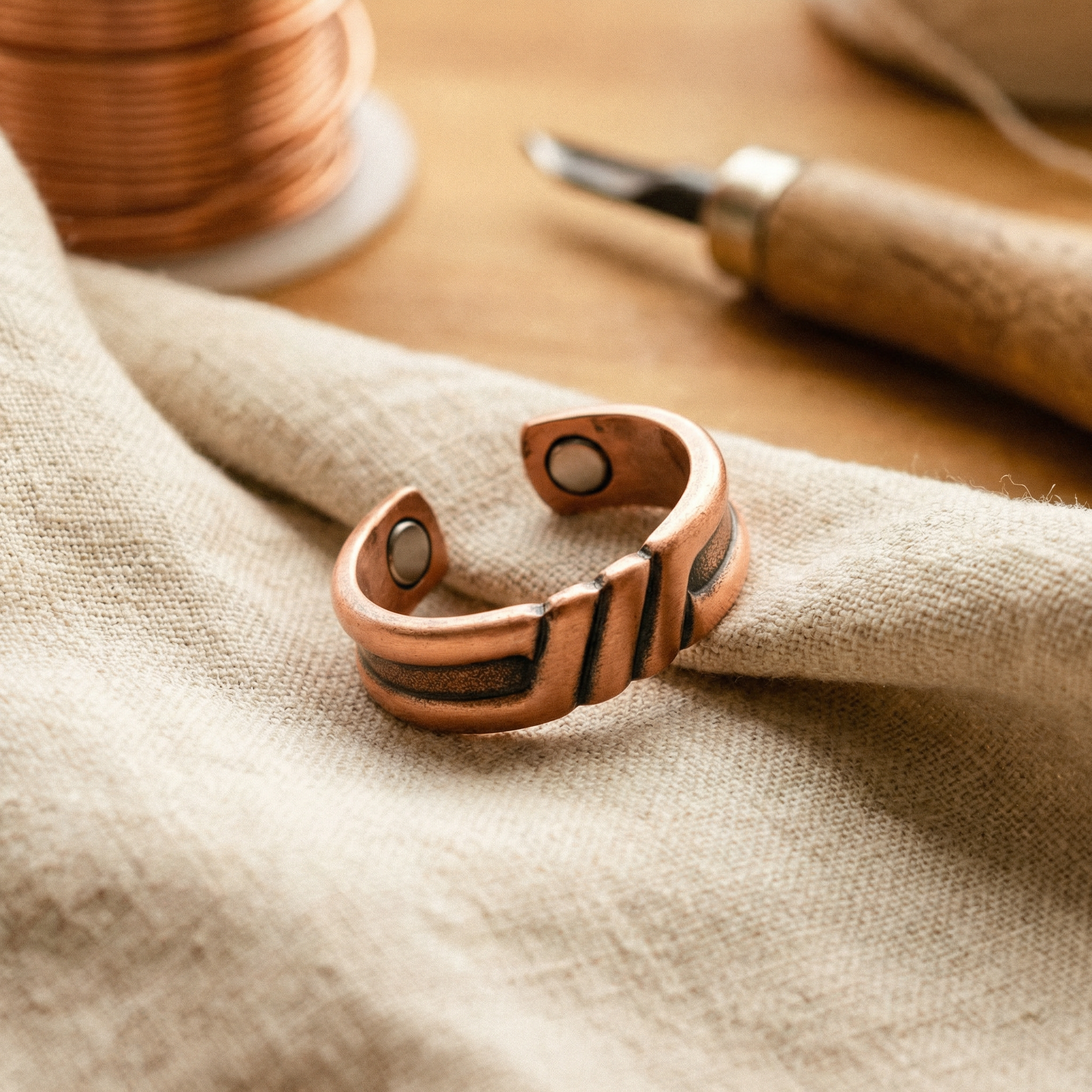 Maria's Peat Copper Ring