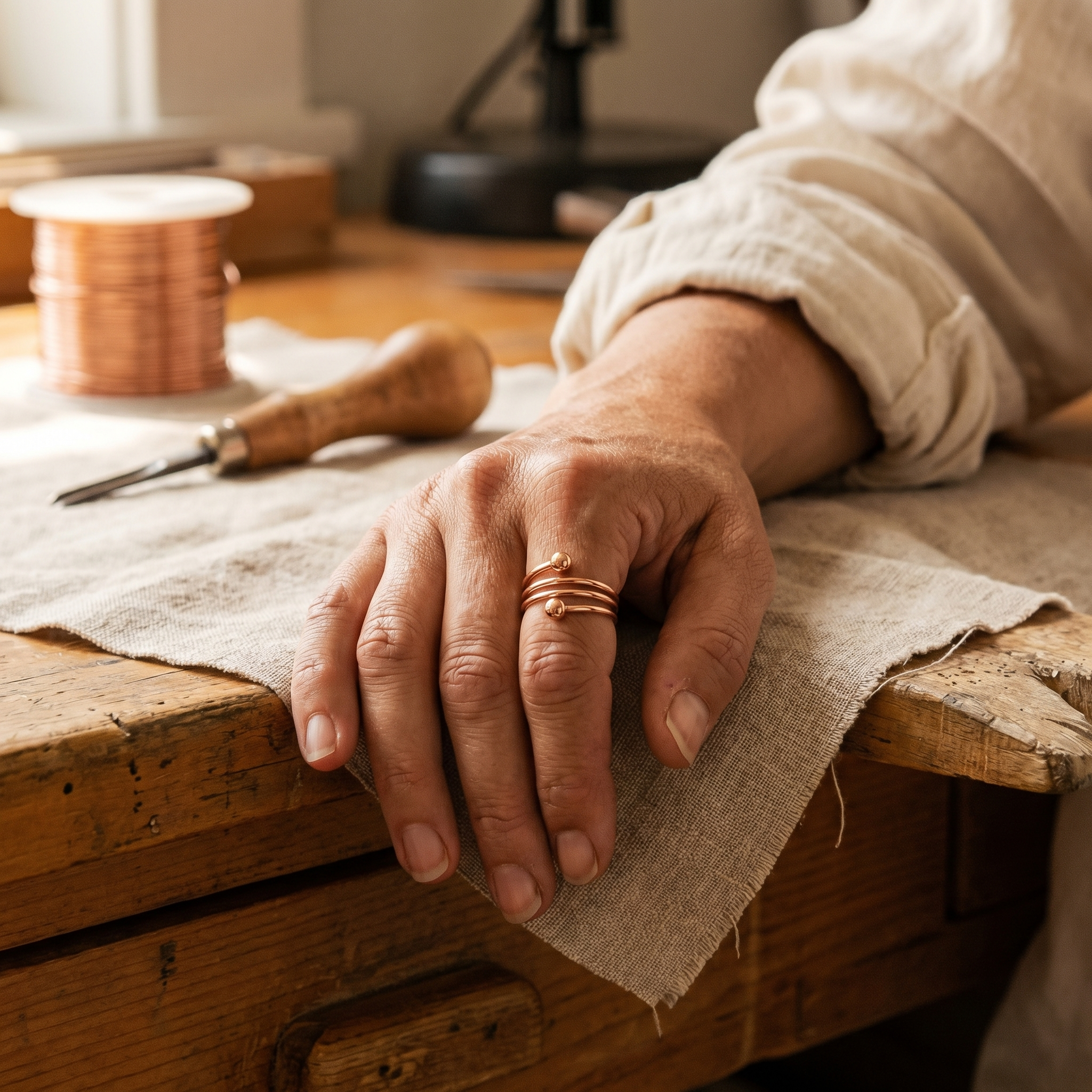 Maria's Silt Copper Ring