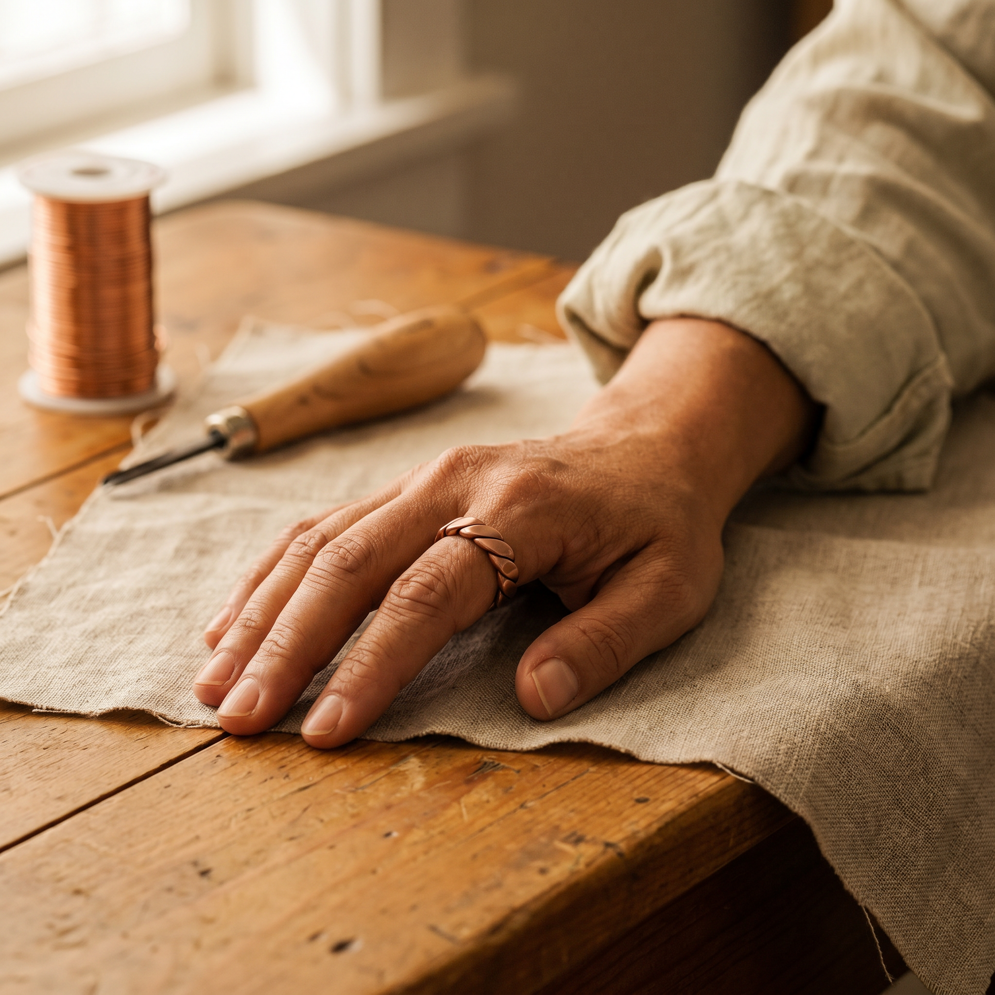 Maria's Knap Copper Ring