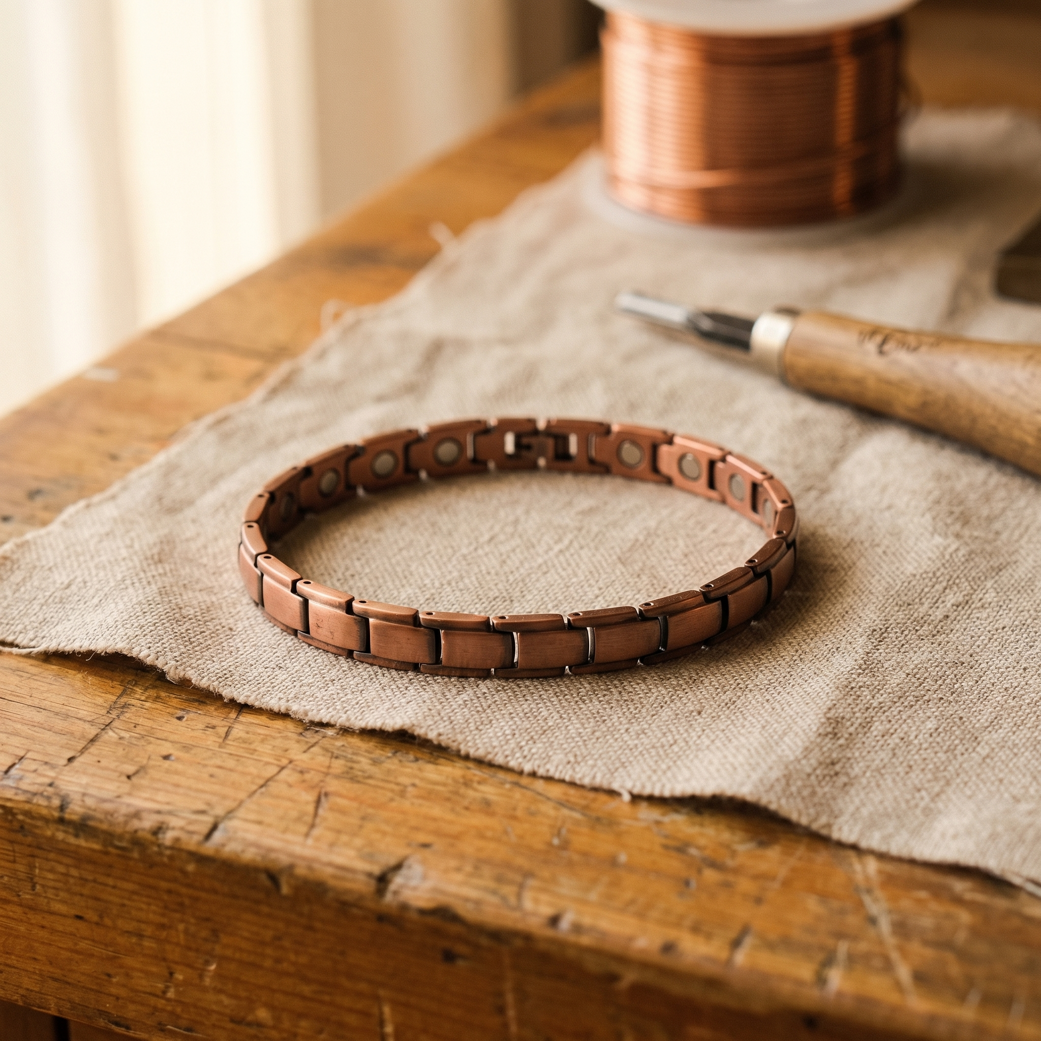 Maria's Shore Copper Anklet