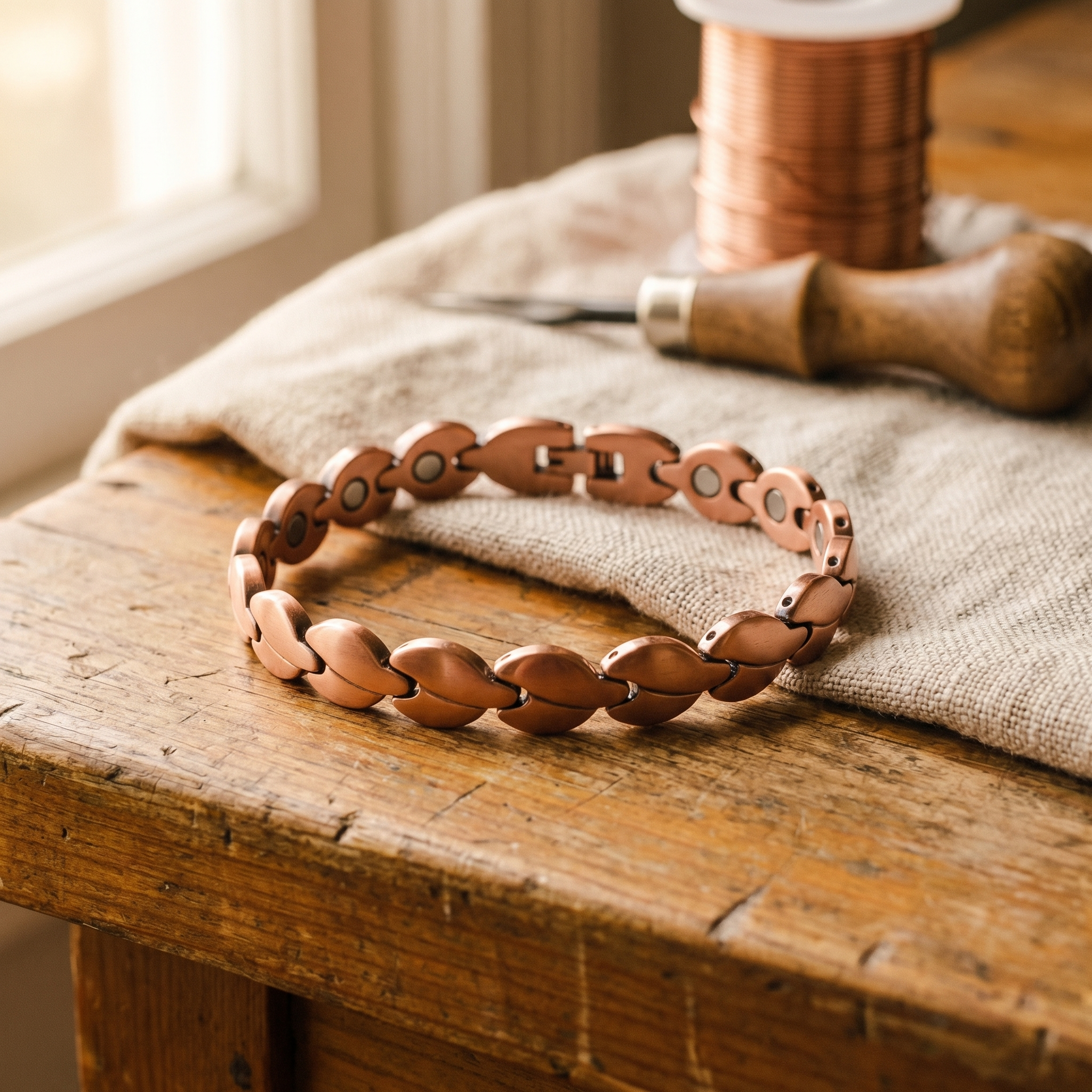 Maria's Marsh Copper Anklet