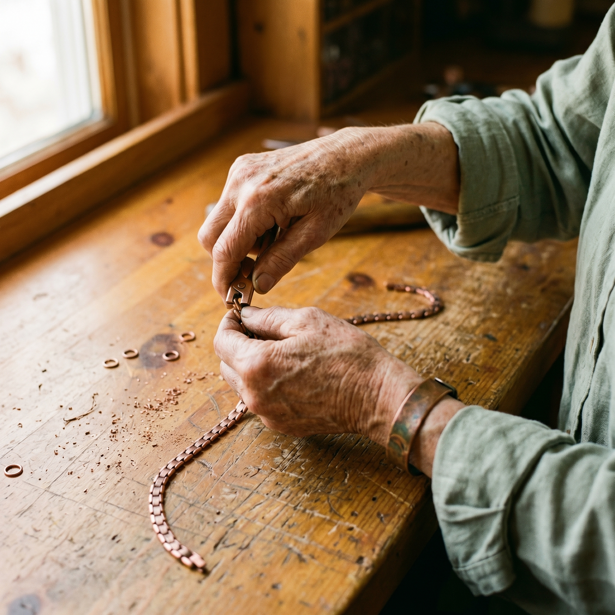 Maria's Haze Copper Necklace