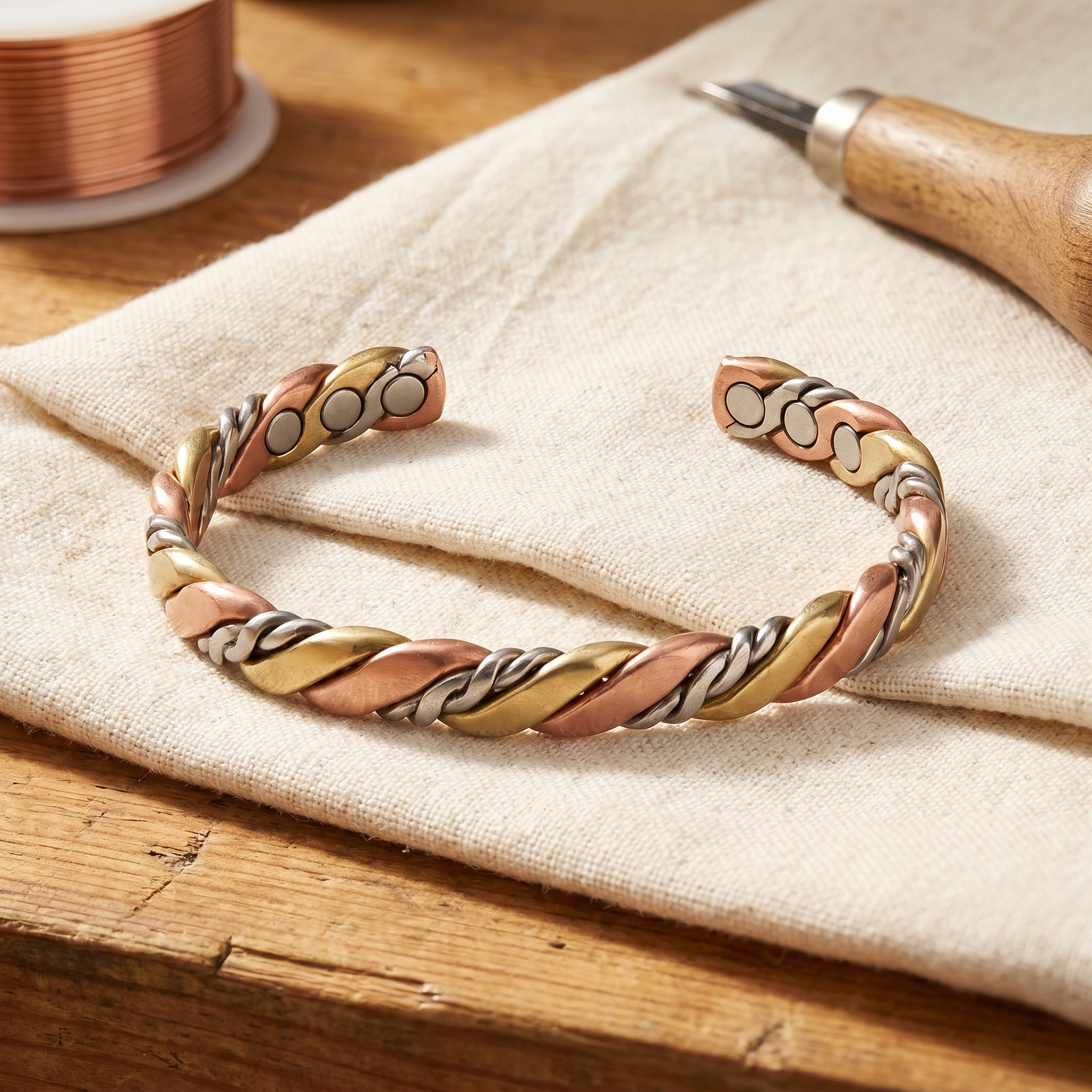 Maria's Stone Copper Bracelet