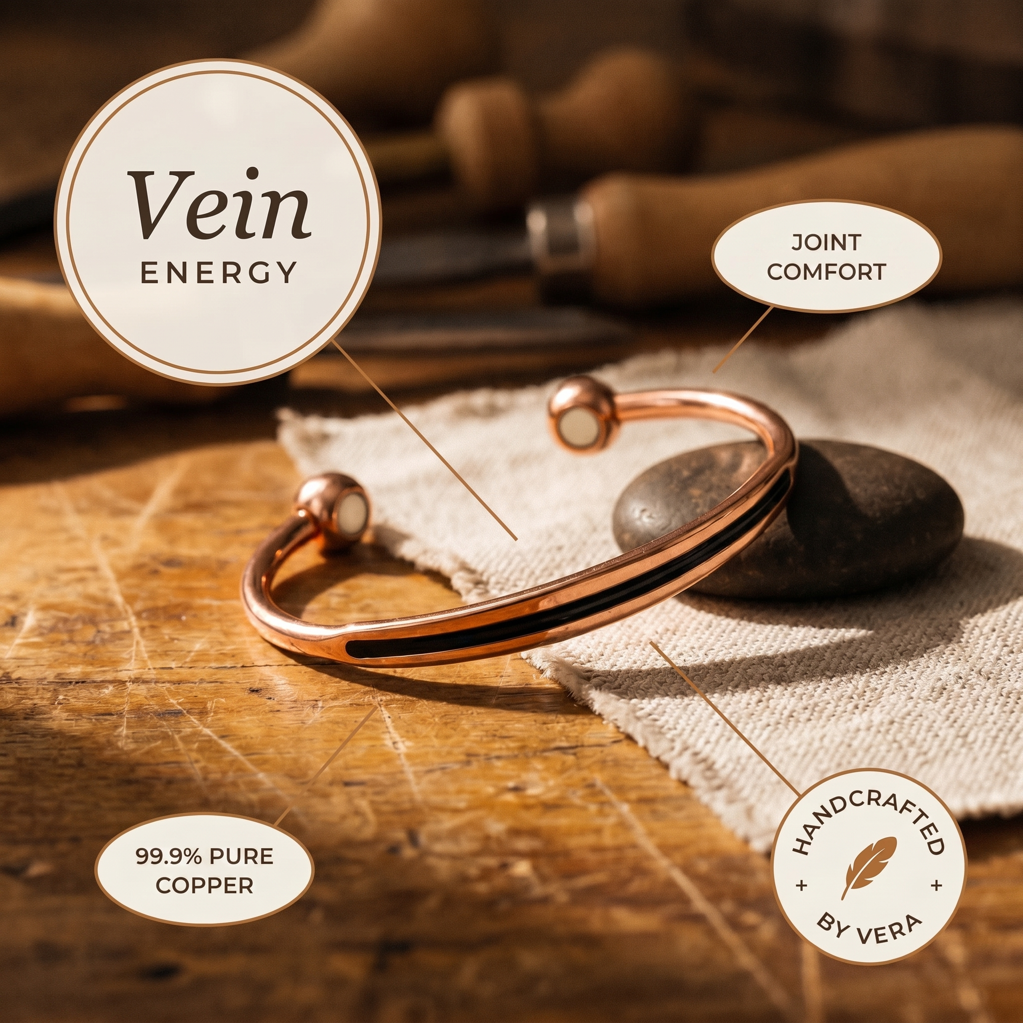 Maria's Vein Copper Bracelet