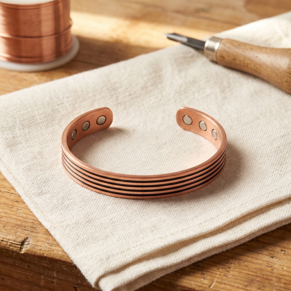 Maria's Sage Copper Bracelet