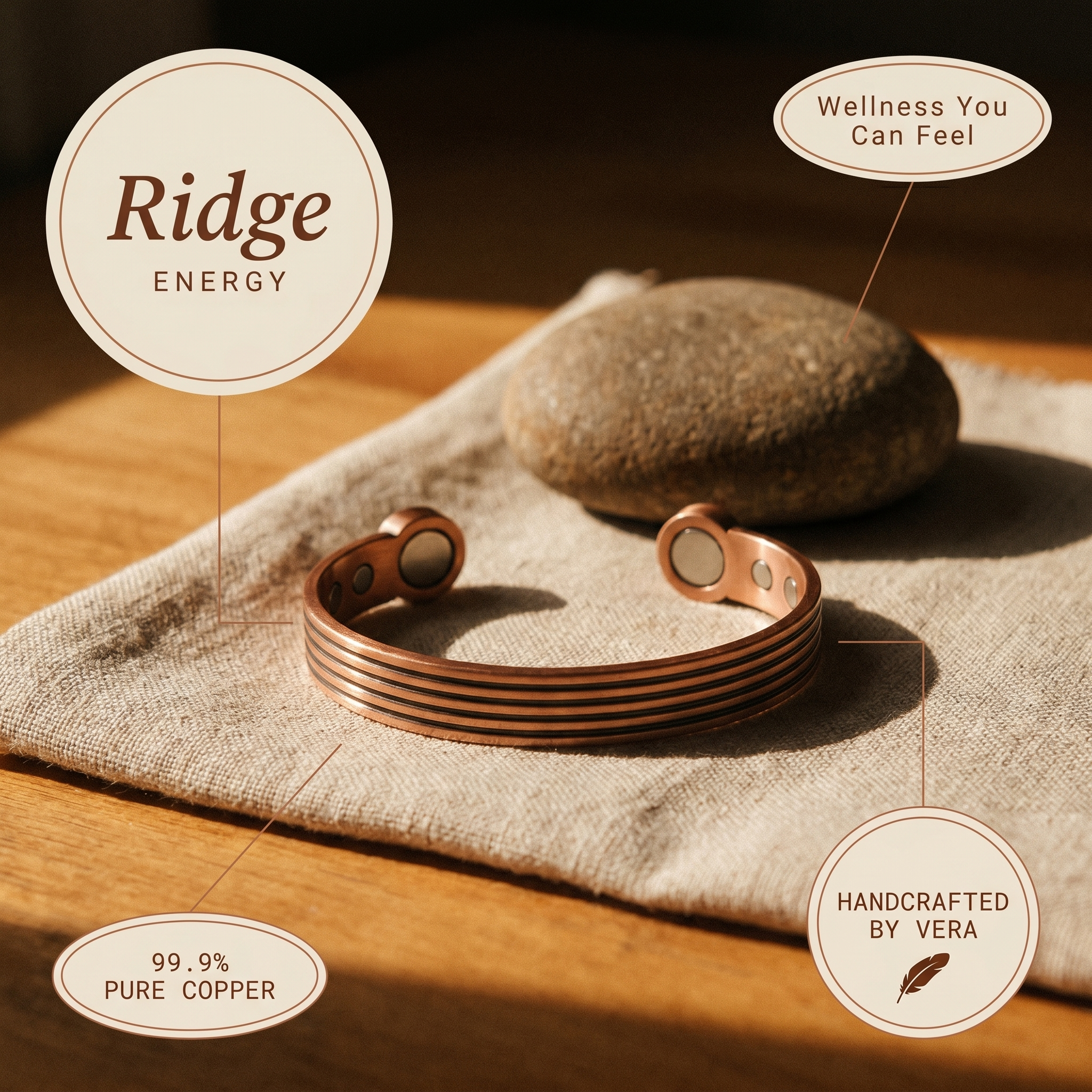 Maria's Ridge Copper Bracelet