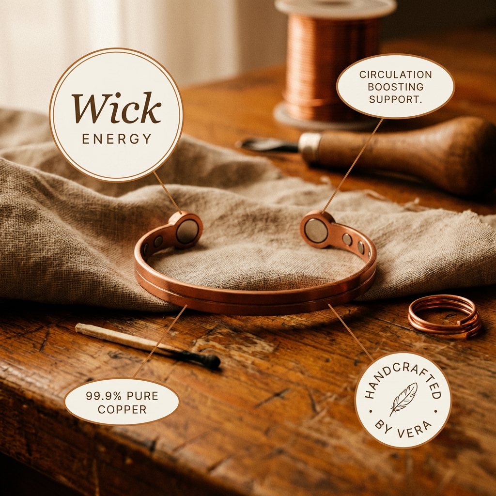 Maria's Wick Copper Bracelet