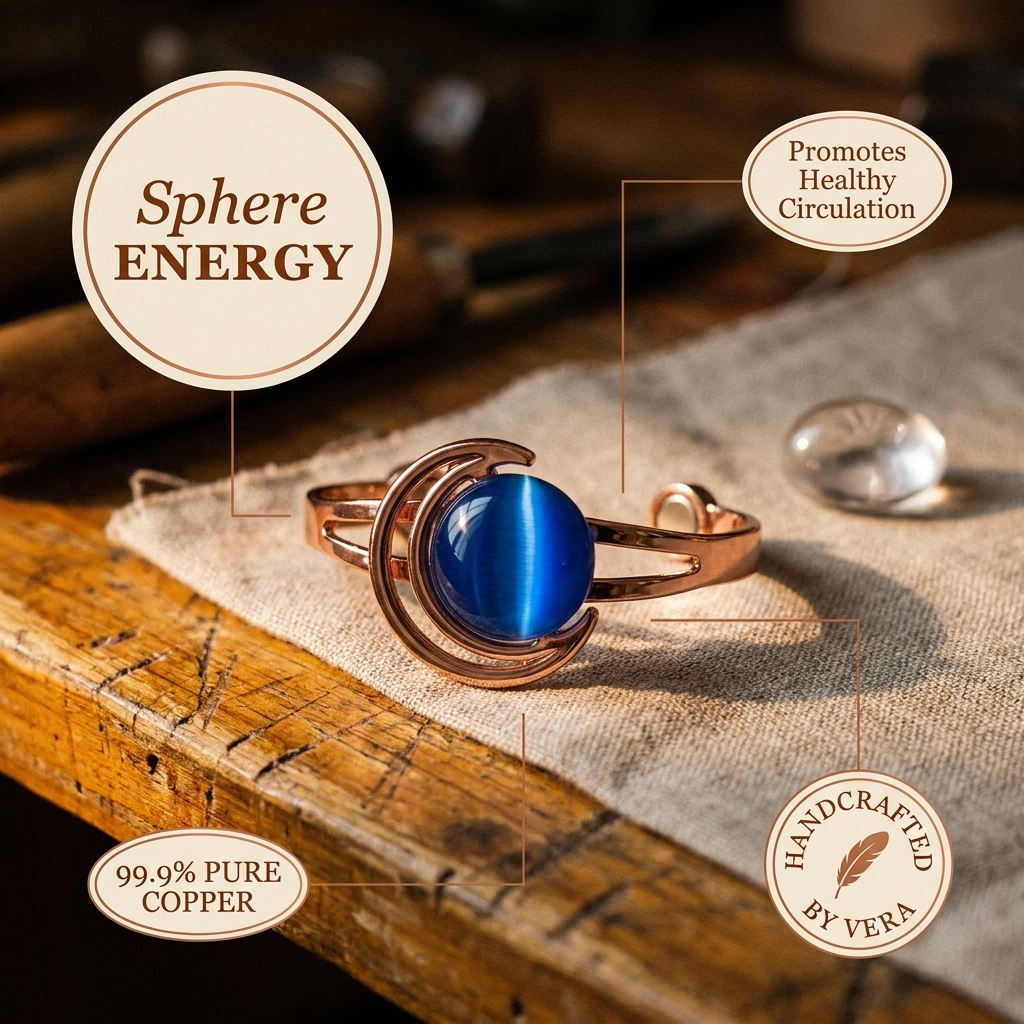 Maria's Sphere Copper Bracelet