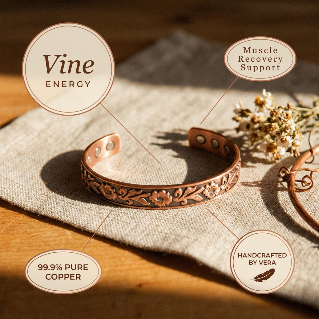 Maria's Vine Copper Bracelet